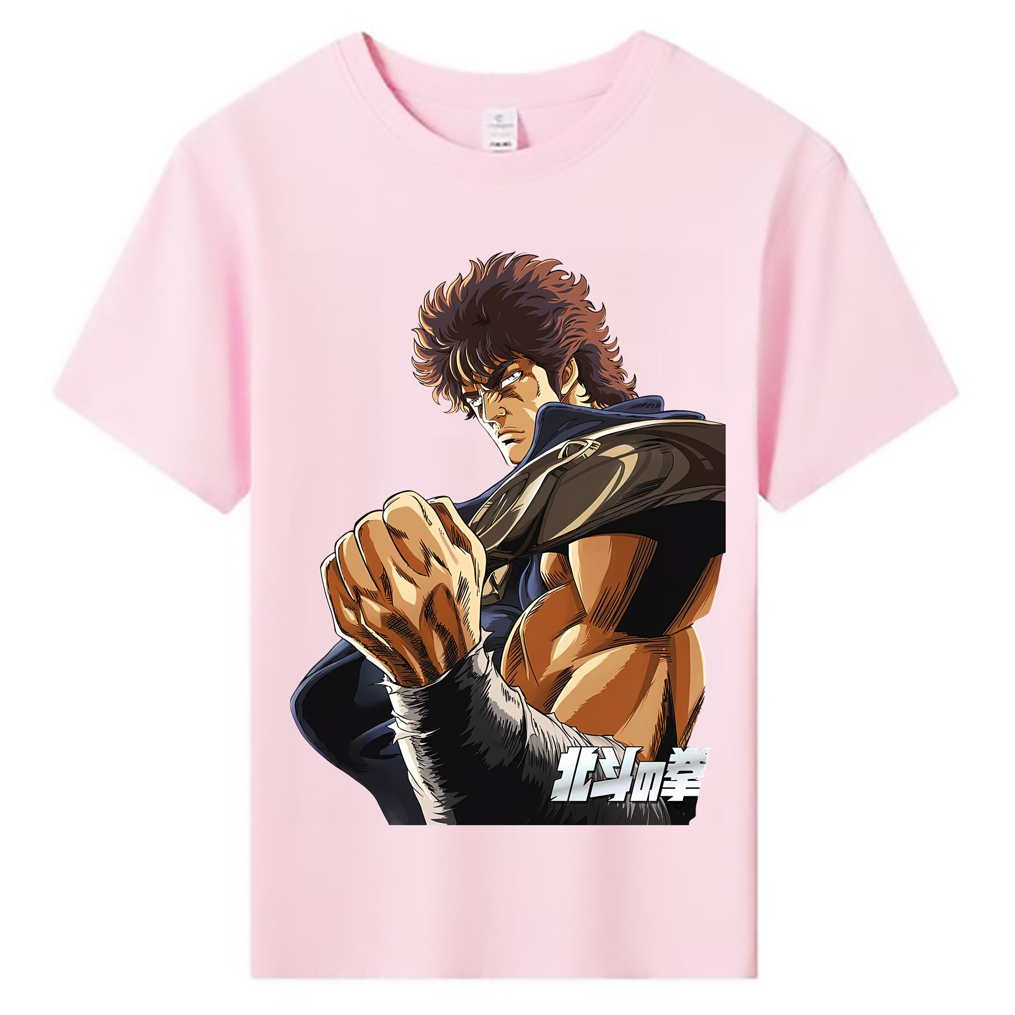 （画像用） 北斗の拳 Fist of the North Star 綿100％キッズTシャツ（フロントプリント）