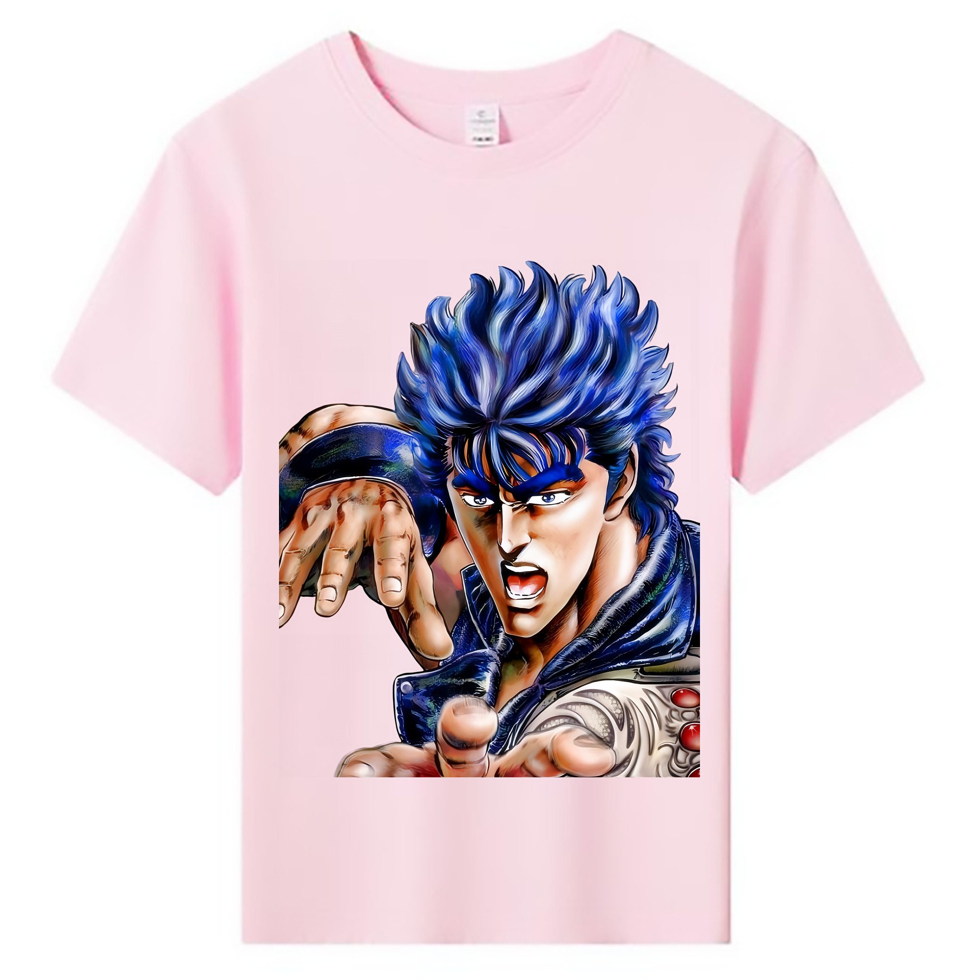 （画像用） 北斗の拳 Fist of the North Star 綿100％キッズTシャツ（フロントプリント）