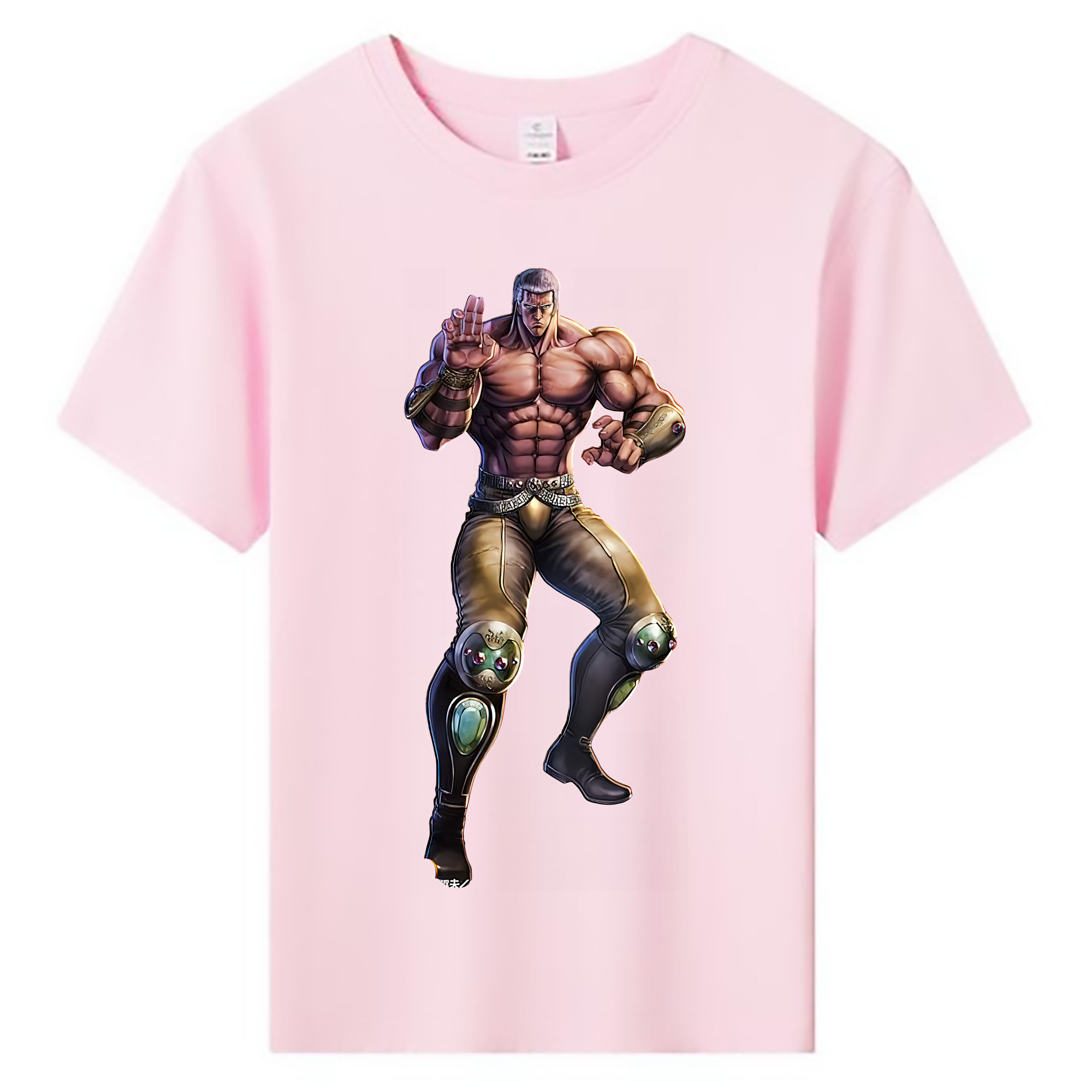（画像用） 北斗の拳 Fist of the North Star 綿100％キッズTシャツ（フロントプリント）