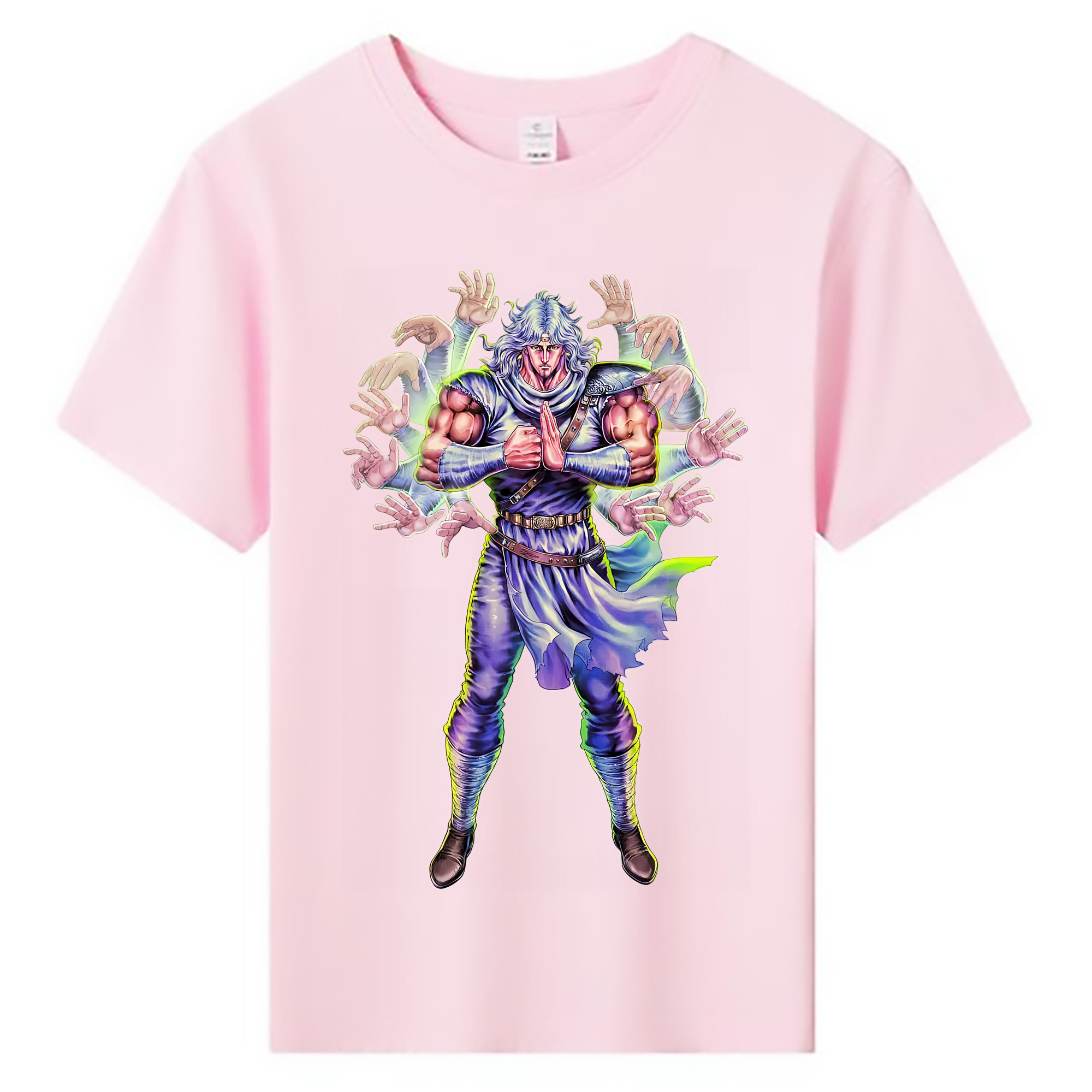 （画像用） 北斗の拳 Fist of the North Star 綿100％キッズTシャツ（フロントプリント）