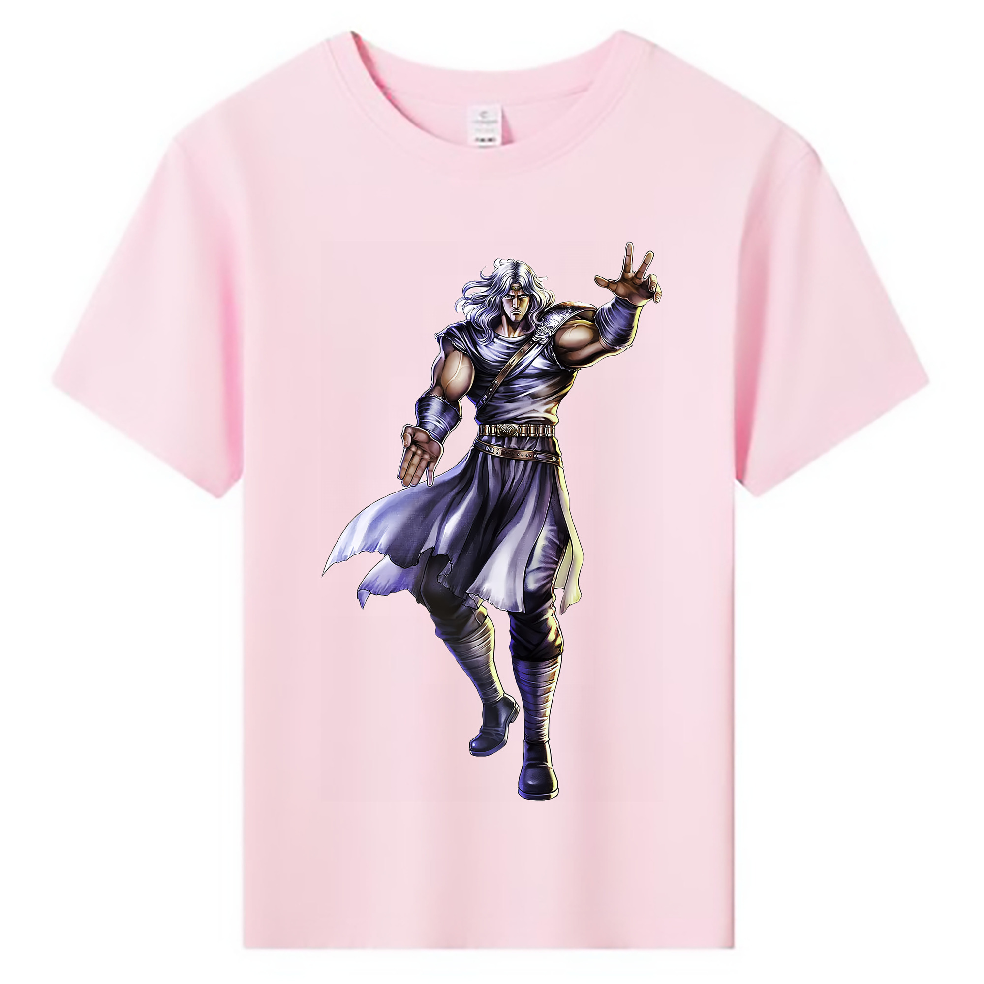 （画像用） 北斗の拳 Fist of the North Star 綿100％キッズTシャツ（フロントプリント）