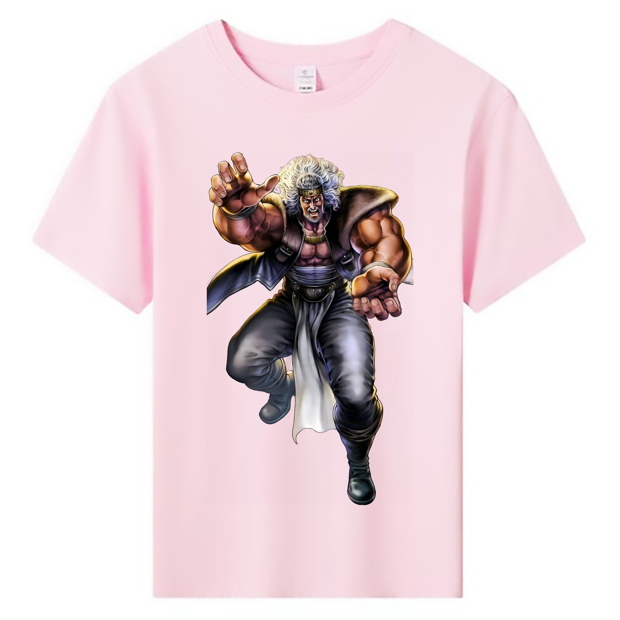（画像用） 北斗の拳 Fist of the North Star 綿100％キッズTシャツ（フロントプリント）