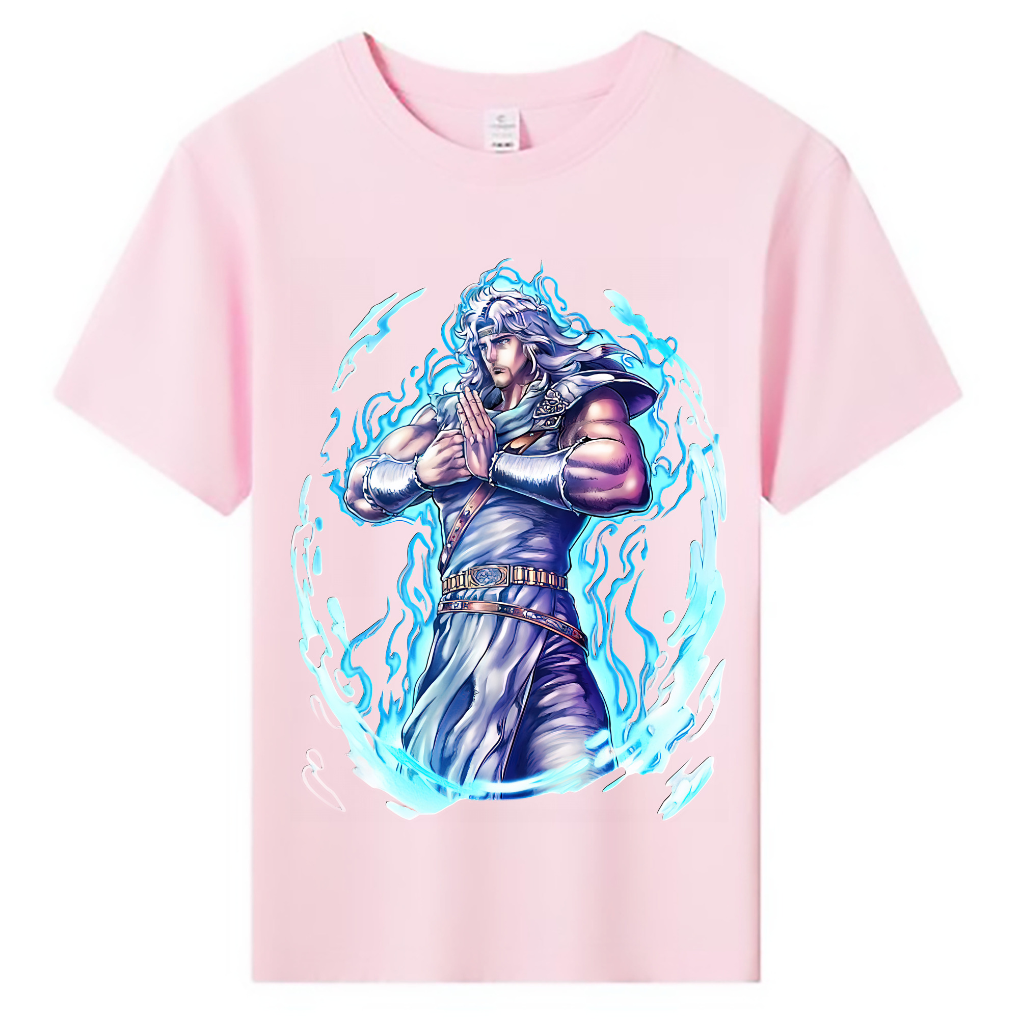 （画像用） 北斗の拳 Fist of the North Star 綿100％キッズTシャツ（フロントプリント）