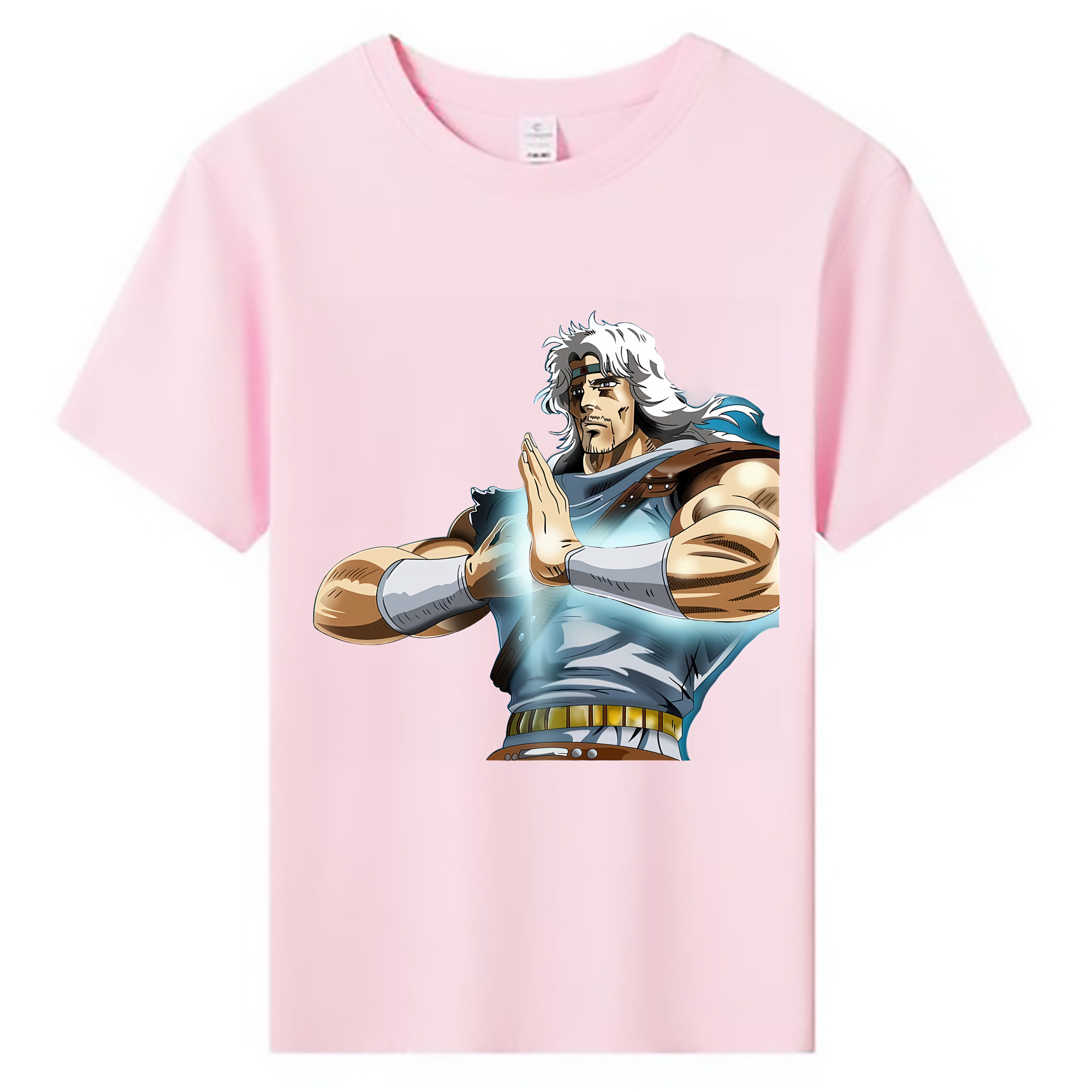 （画像用） 北斗の拳 Fist of the North Star 綿100％キッズTシャツ（フロントプリント）