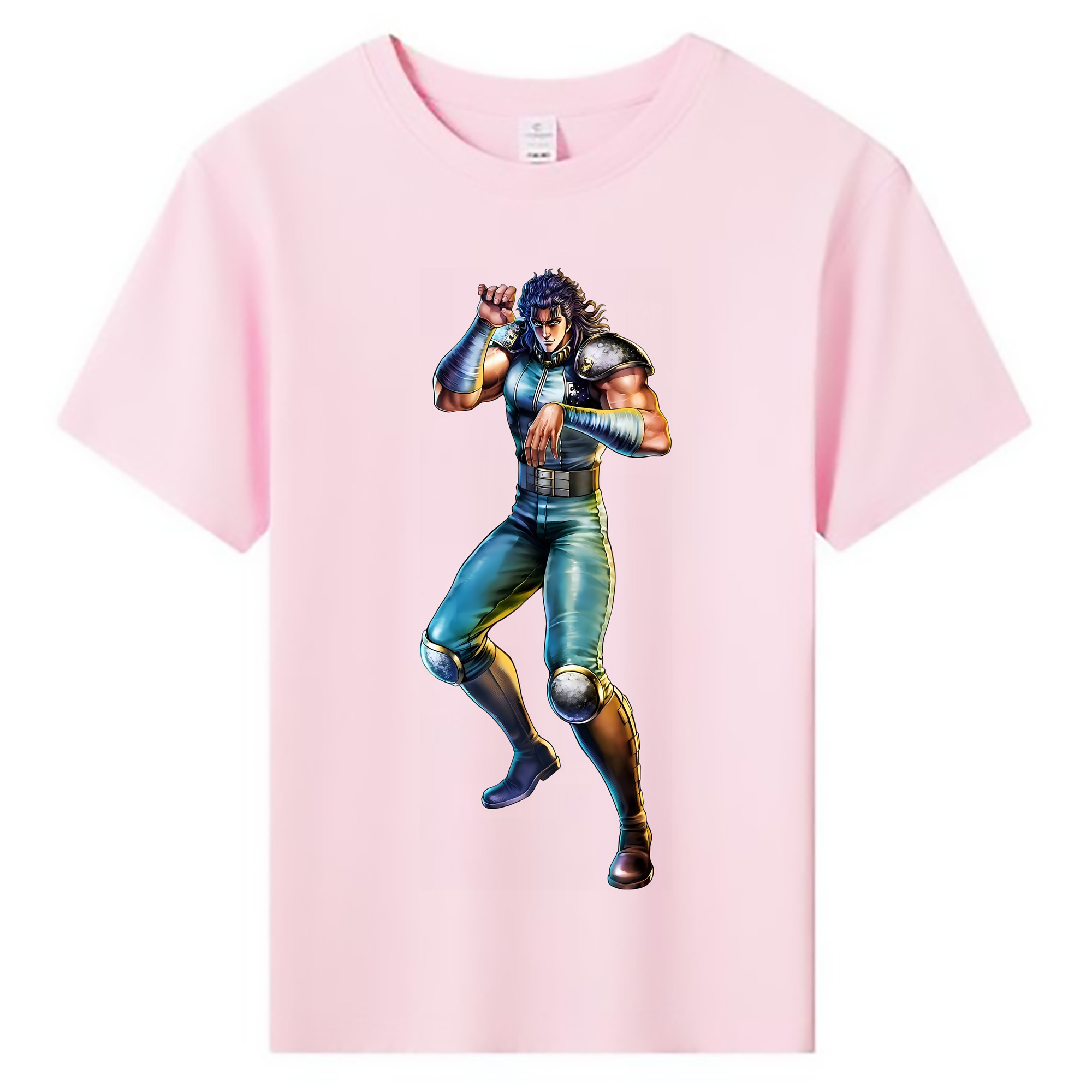 （画像用） 北斗の拳 Fist of the North Star 綿100％キッズTシャツ（フロントプリント）