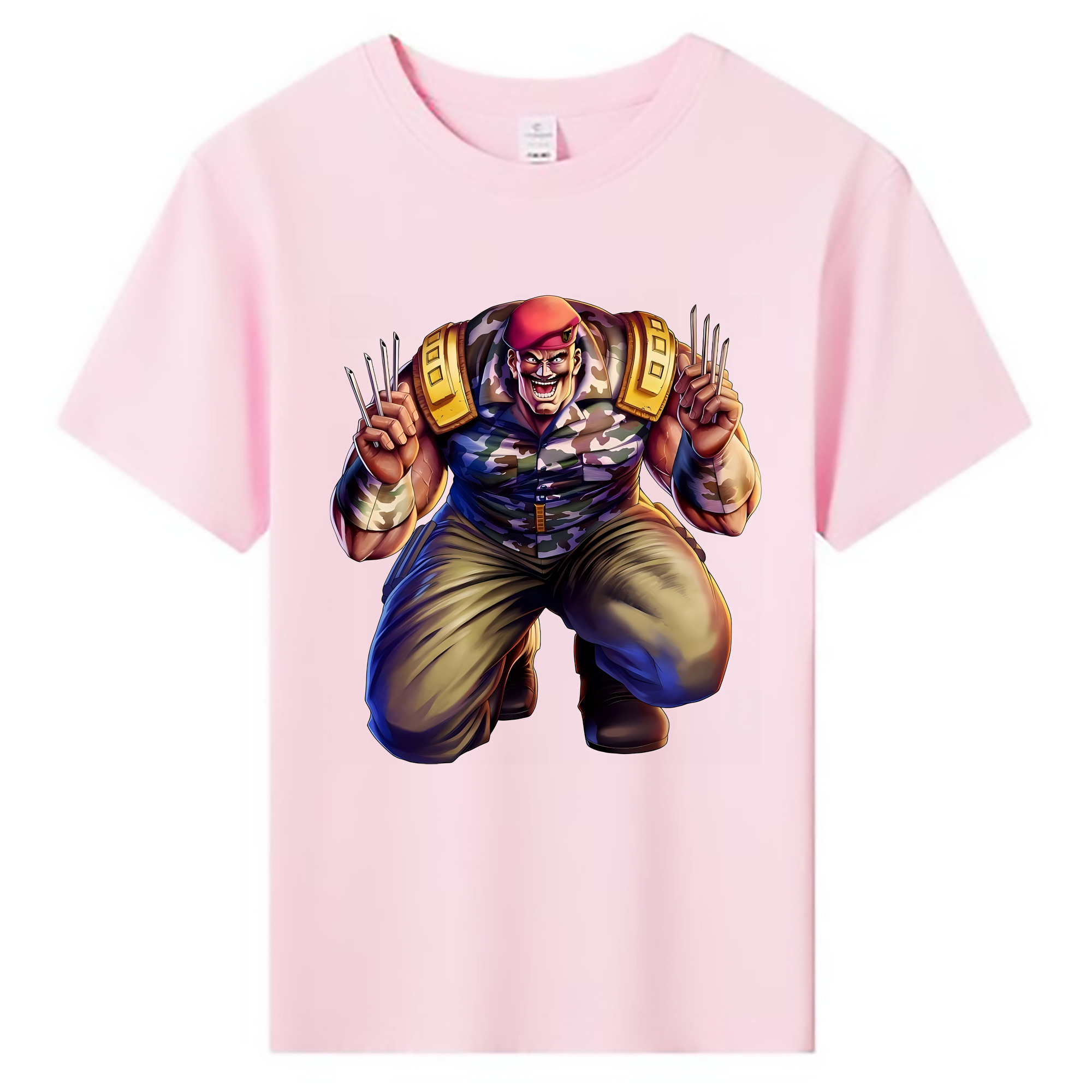 （画像用） 北斗の拳 Fist of the North Star 綿100％キッズTシャツ（フロントプリント）