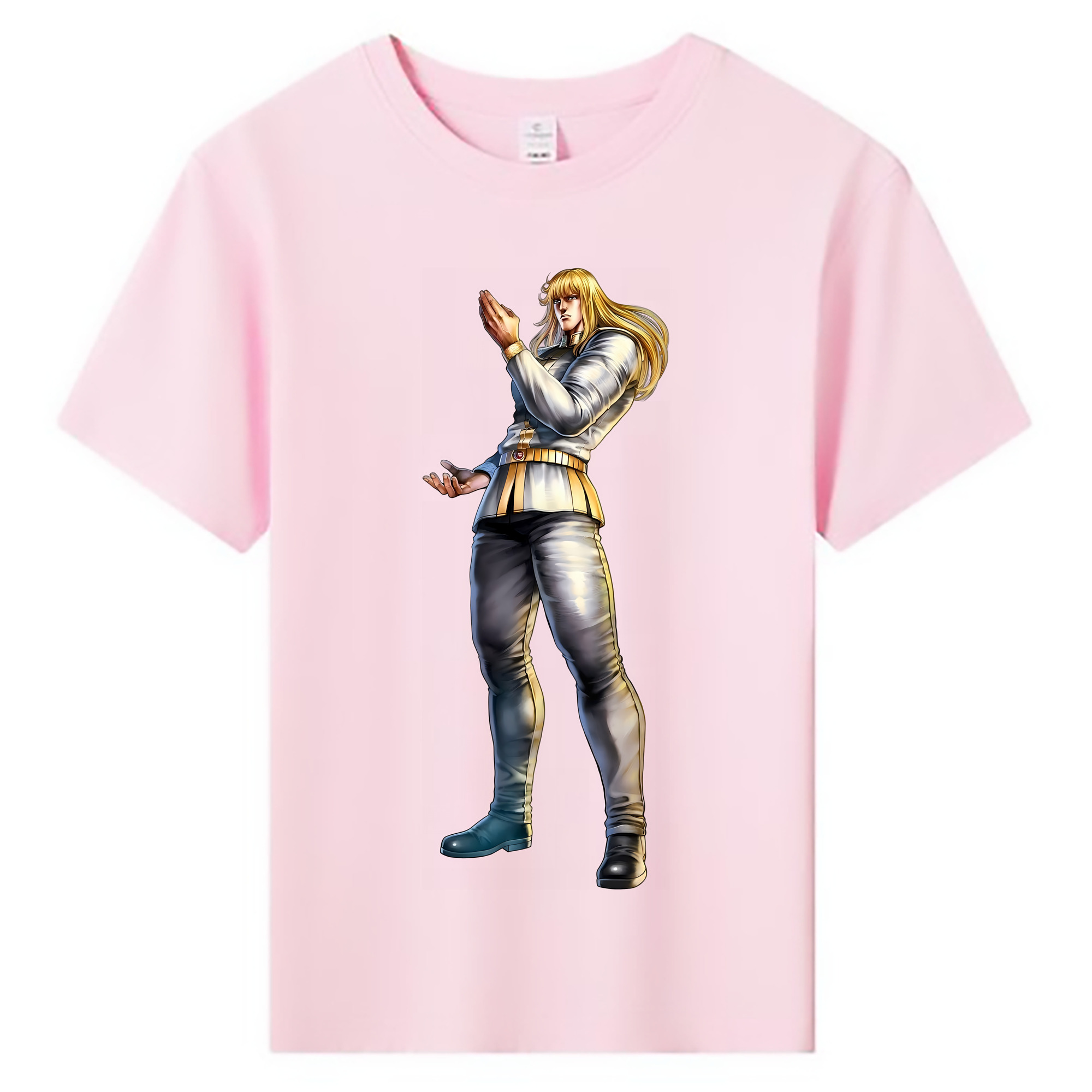 （画像用） 北斗の拳 Fist of the North Star 綿100％キッズTシャツ（フロントプリント）
