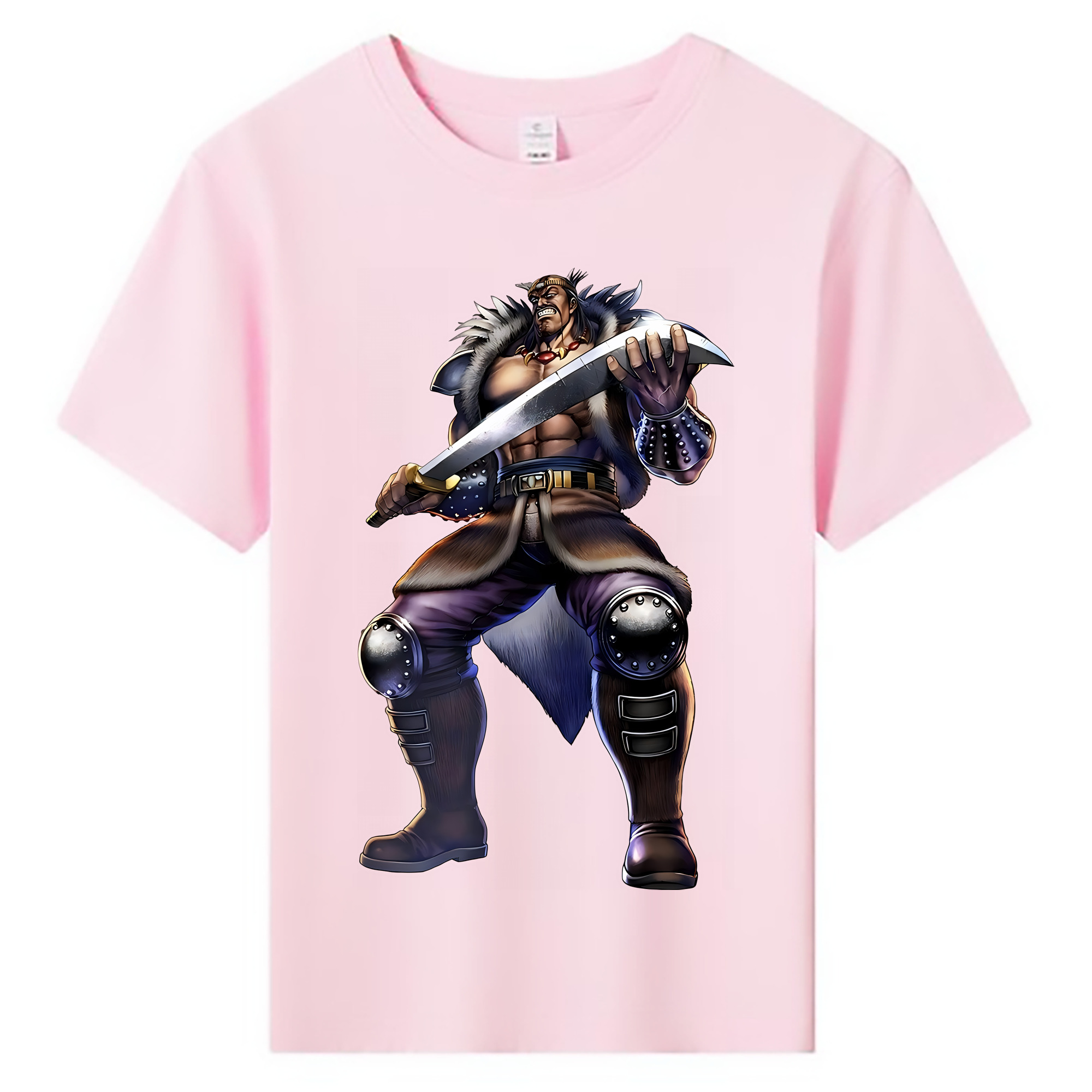 （画像用） 北斗の拳 Fist of the North Star 綿100％キッズTシャツ（フロントプリント）