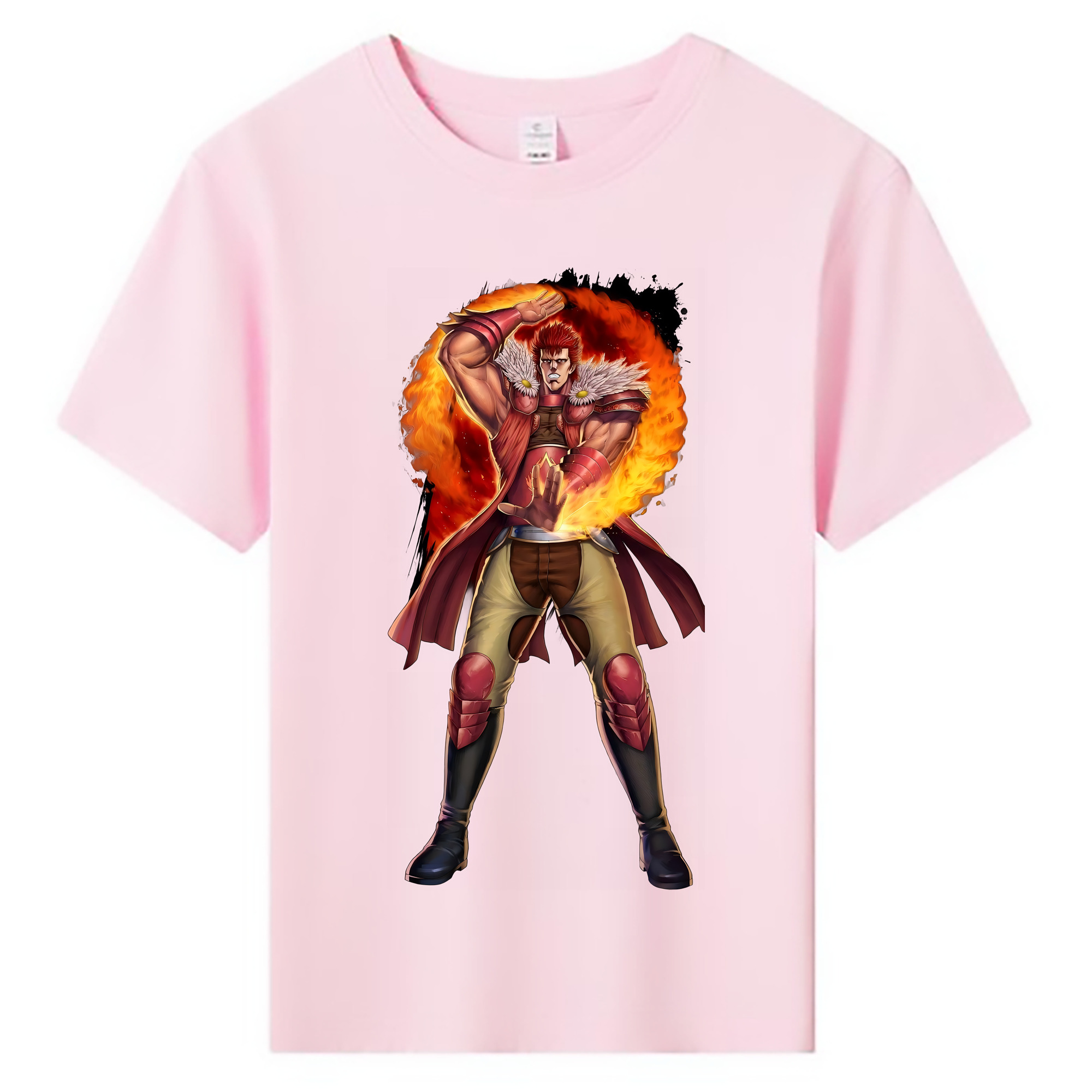 （画像用） 北斗の拳 Fist of the North Star 綿100％キッズTシャツ（フロントプリント）
