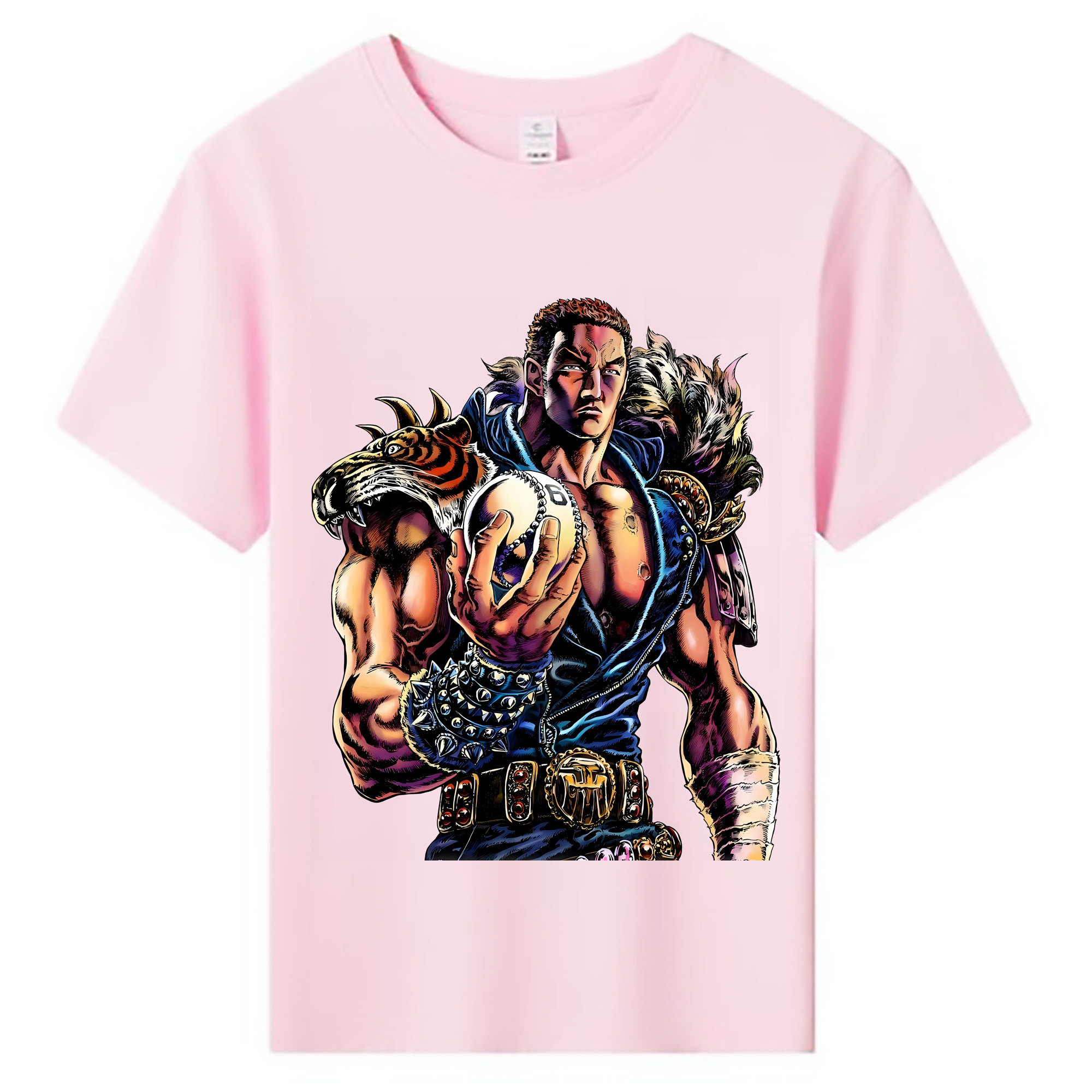 （画像用） 北斗の拳 Fist of the North Star 綿100％キッズTシャツ（フロントプリント）