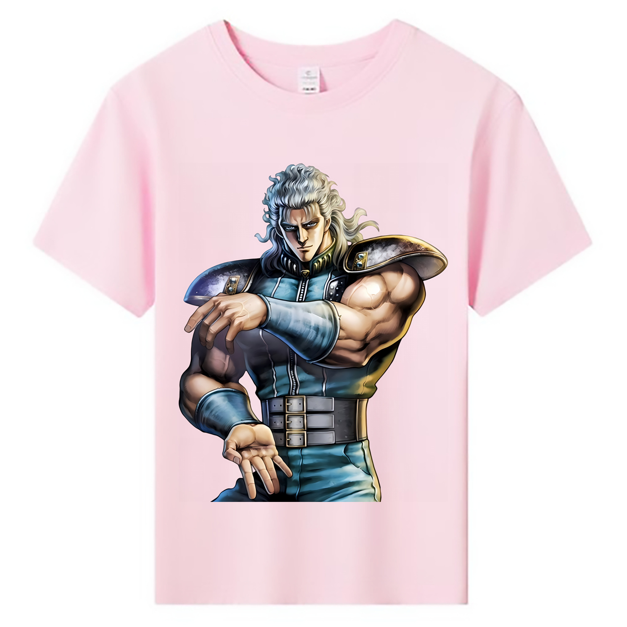（画像用） 北斗の拳 Fist of the North Star 綿100％キッズTシャツ（フロントプリント）