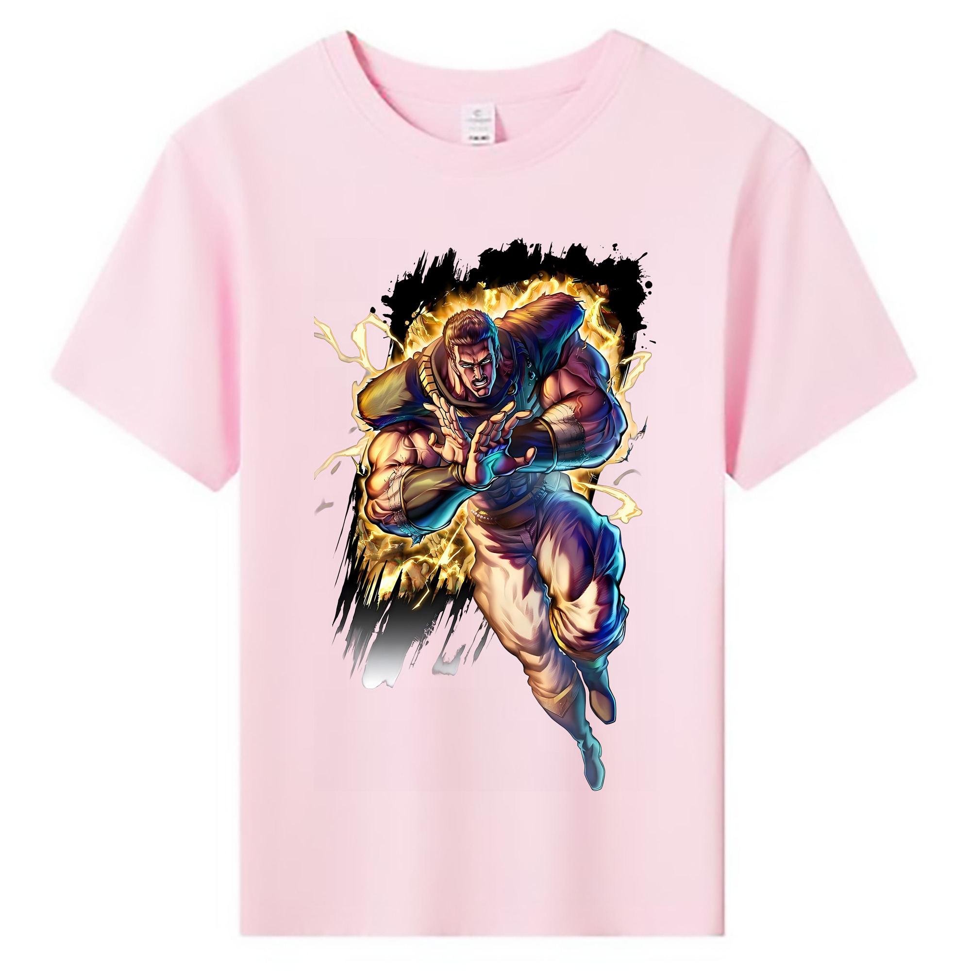 北斗の拳 Fist of the North Star 綿100％キッズTシャツ（フロントプリント）