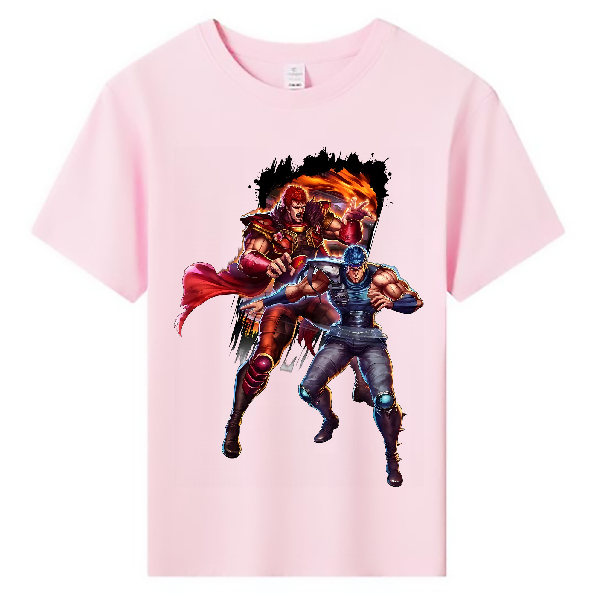 （画像用） 北斗の拳 Fist of the North Star 綿100％キッズTシャツ（フロントプリント）