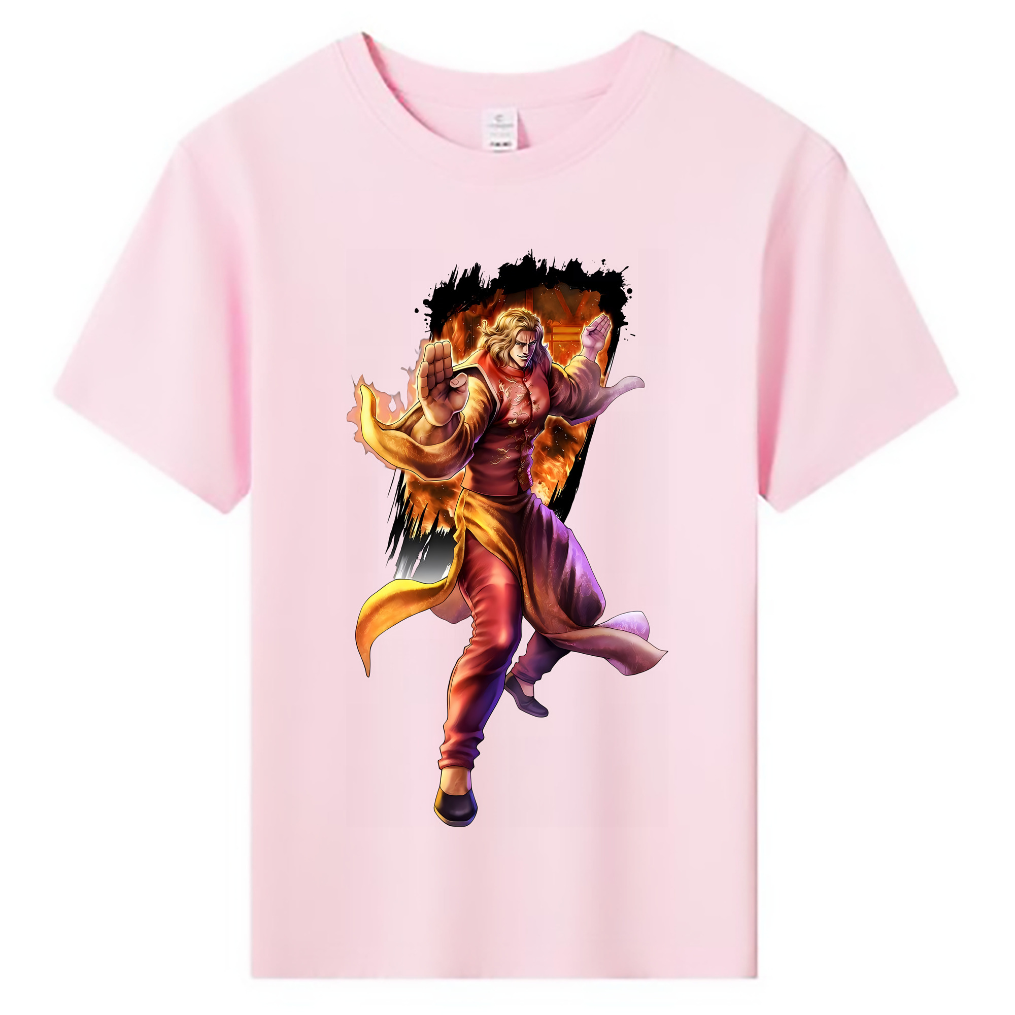 （画像用） 北斗の拳 Fist of the North Star 綿100％キッズTシャツ（フロントプリント）