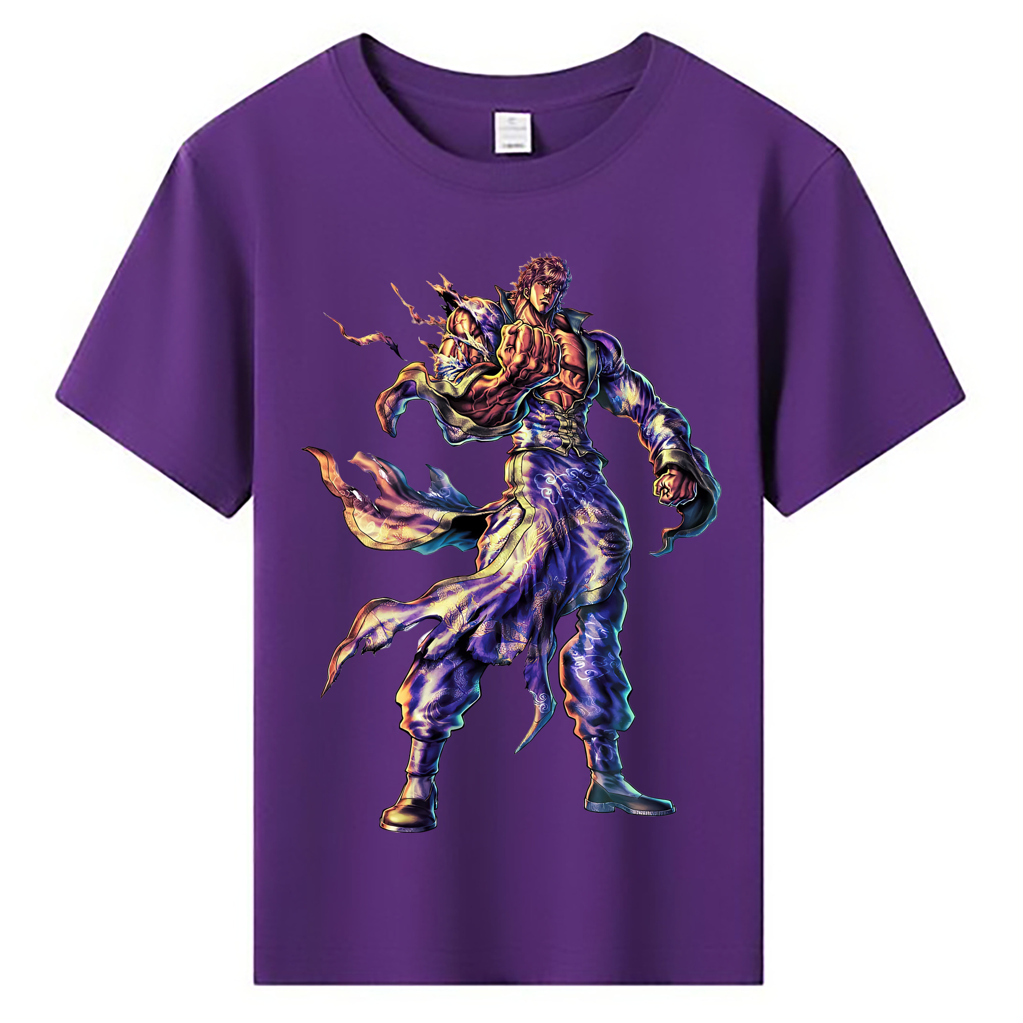 （画像用） 北斗の拳 Fist of the North Star 綿100％キッズTシャツ（フロントプリント）