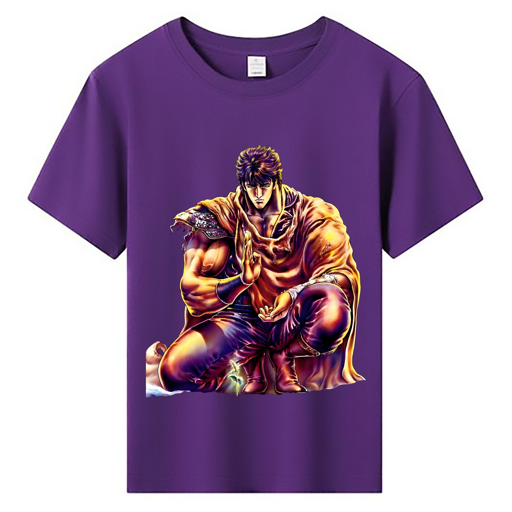 （画像用） 北斗の拳 Fist of the North Star 綿100％キッズTシャツ（フロントプリント）