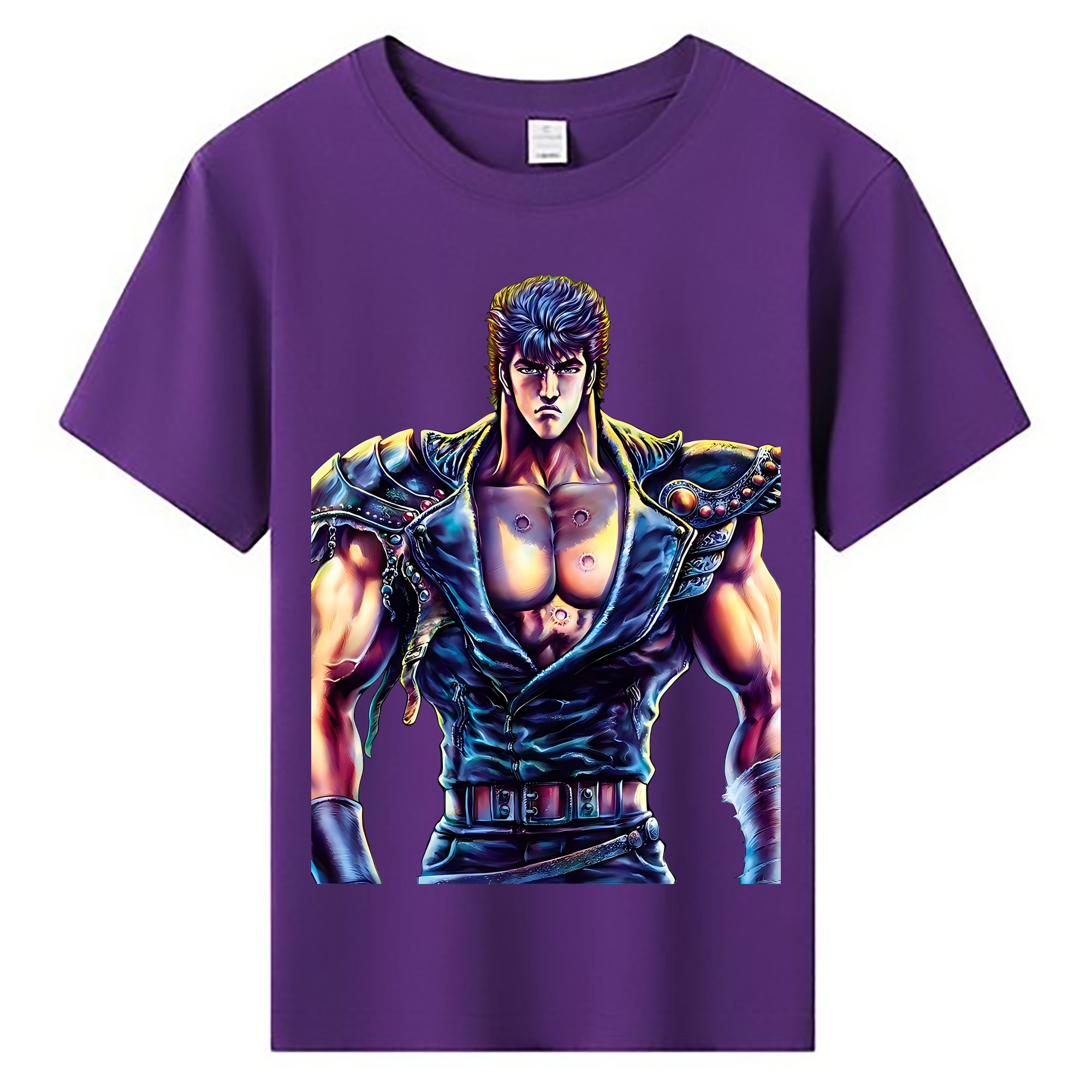 （画像用） 北斗の拳 Fist of the North Star 綿100％キッズTシャツ（フロントプリント）