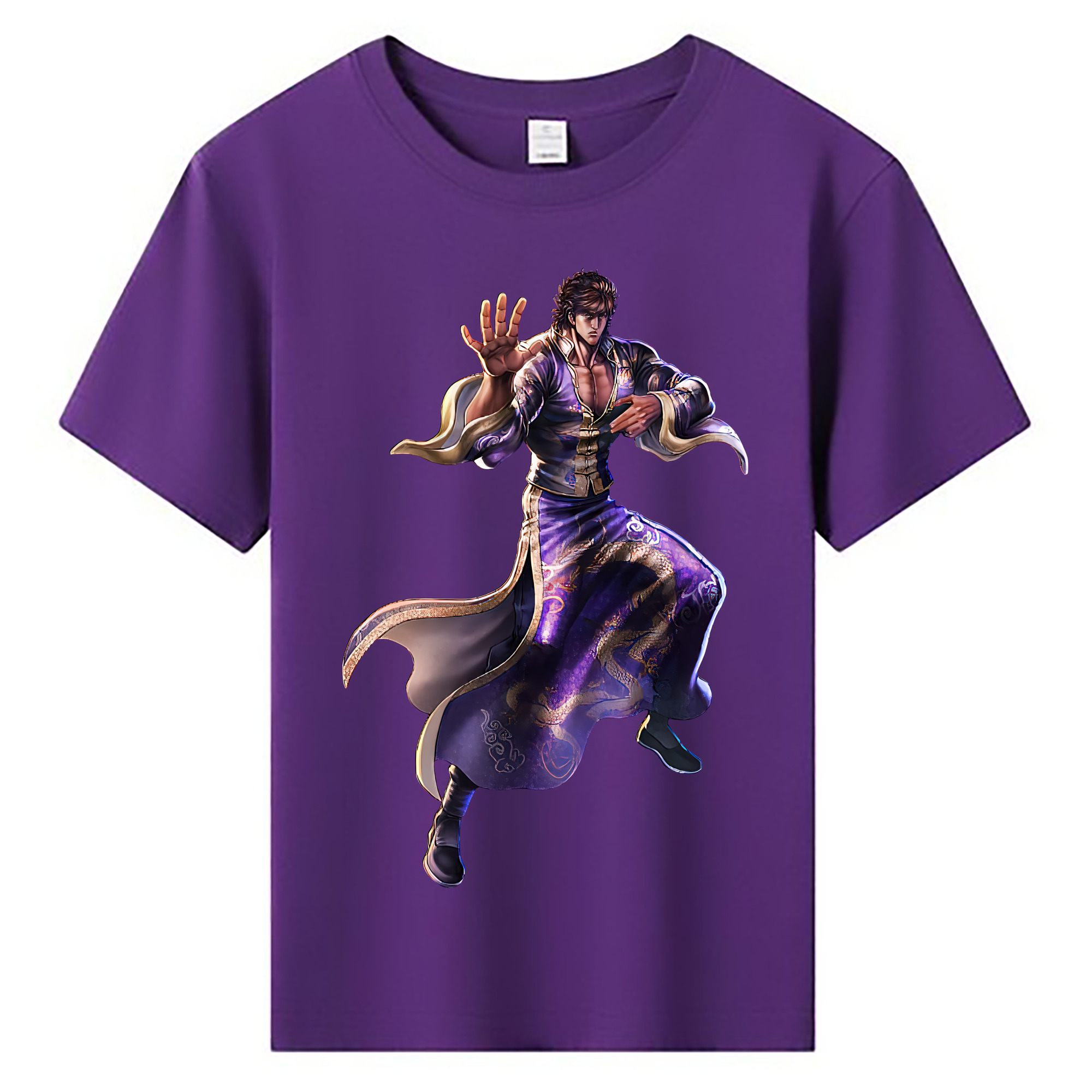 （画像用） 北斗の拳 Fist of the North Star 綿100％キッズTシャツ（フロントプリント）