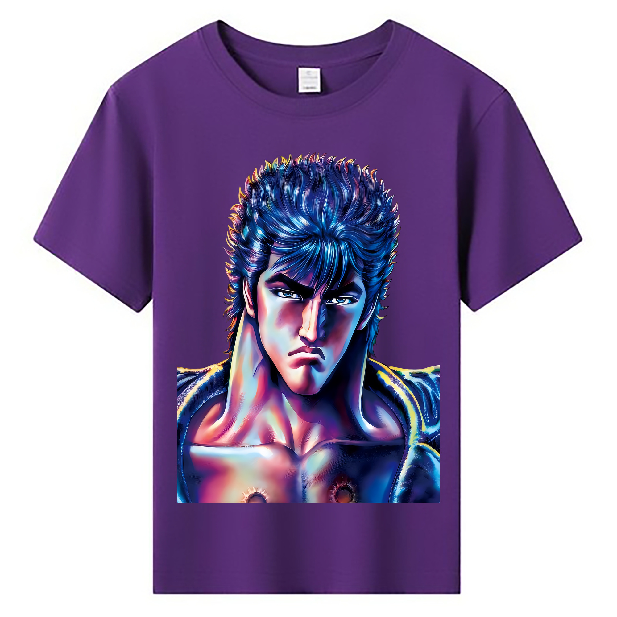 （画像用） 北斗の拳 Fist of the North Star 綿100％キッズTシャツ（フロントプリント）