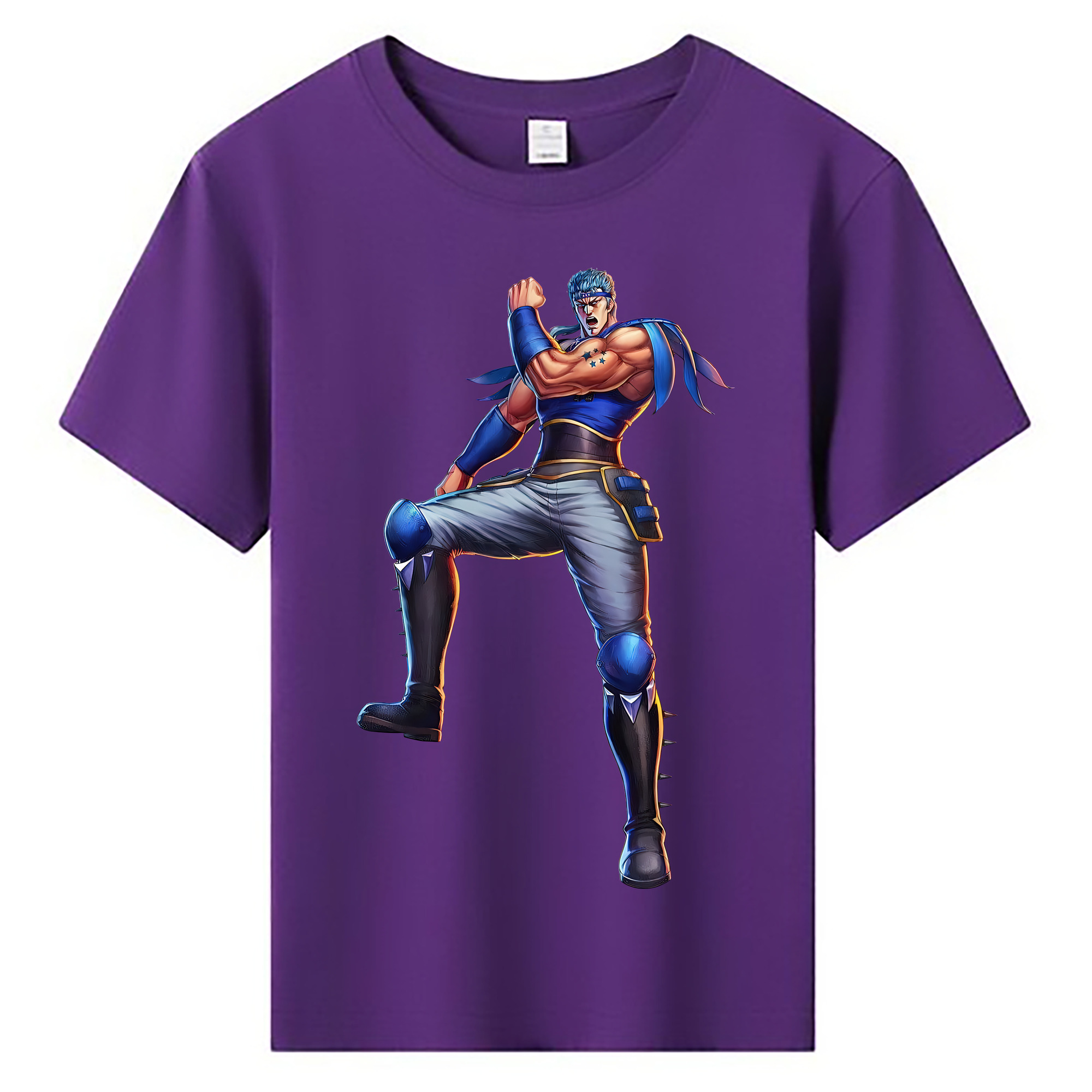 （画像用） 北斗の拳 Fist of the North Star 綿100％キッズTシャツ（フロントプリント）