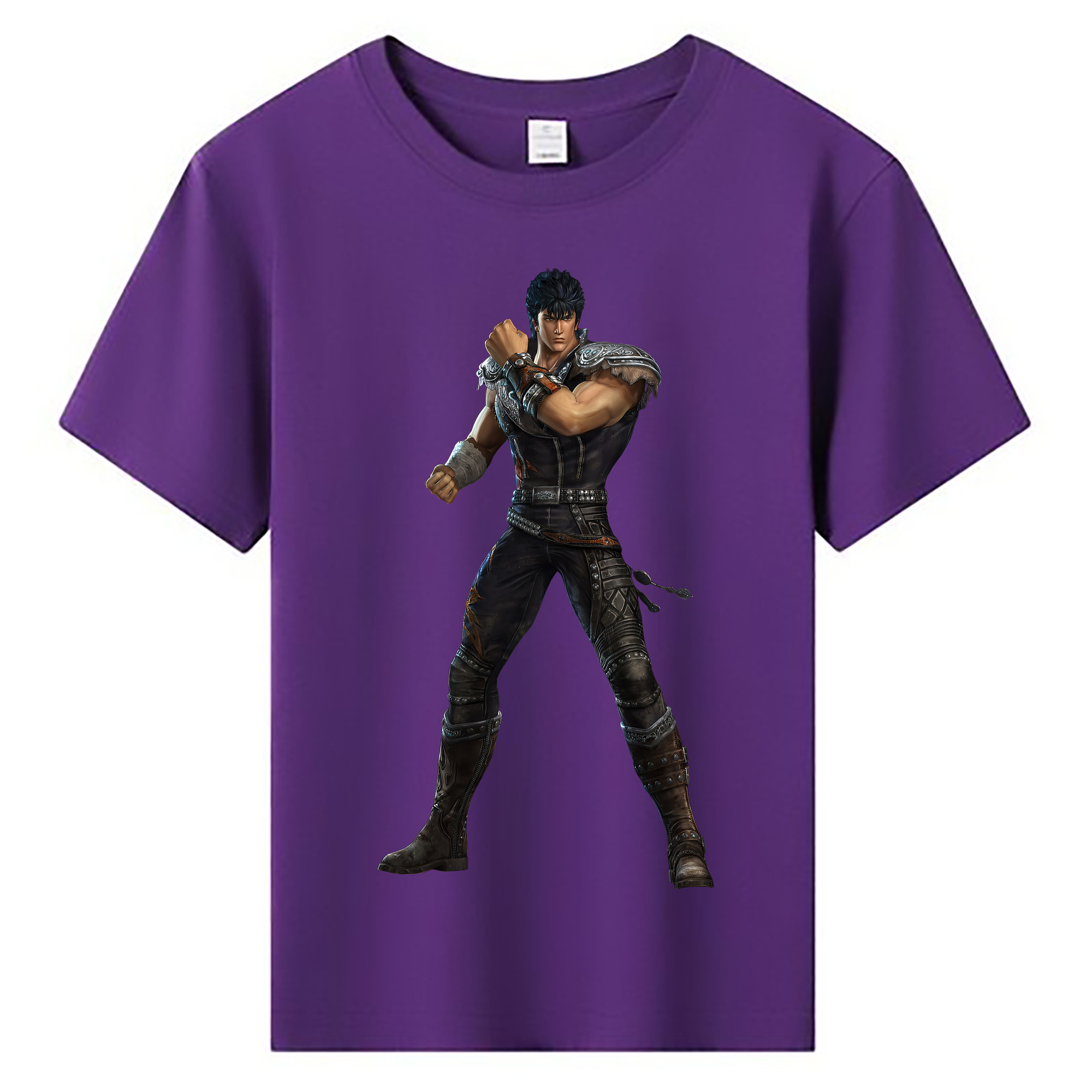 （画像用） 北斗の拳 Fist of the North Star 綿100％キッズTシャツ（フロントプリント）