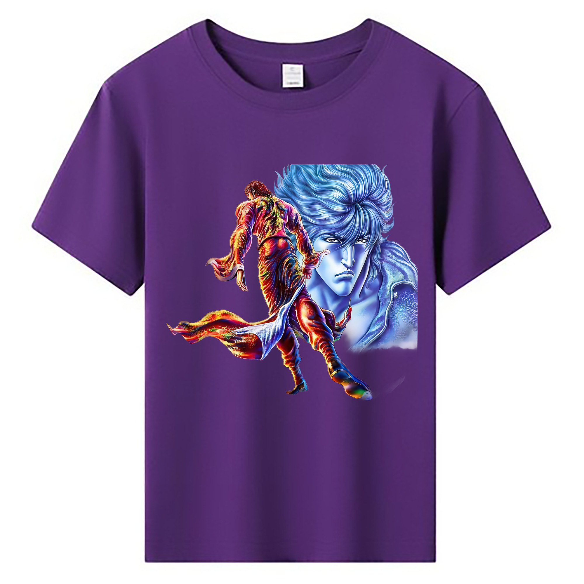 （画像用） 北斗の拳 Fist of the North Star 綿100％キッズTシャツ（フロントプリント）