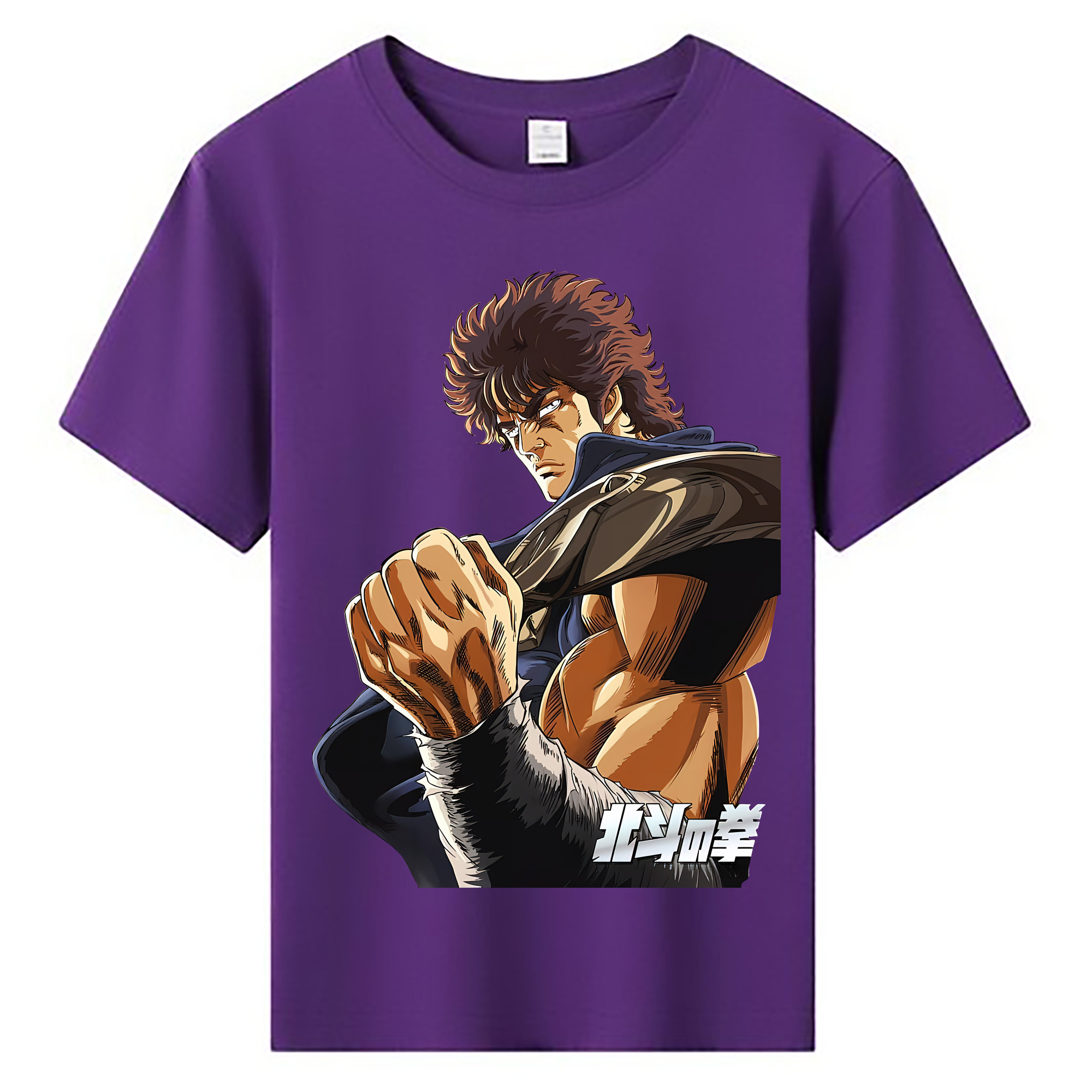 （画像用） 北斗の拳 Fist of the North Star 綿100％キッズTシャツ（フロントプリント）