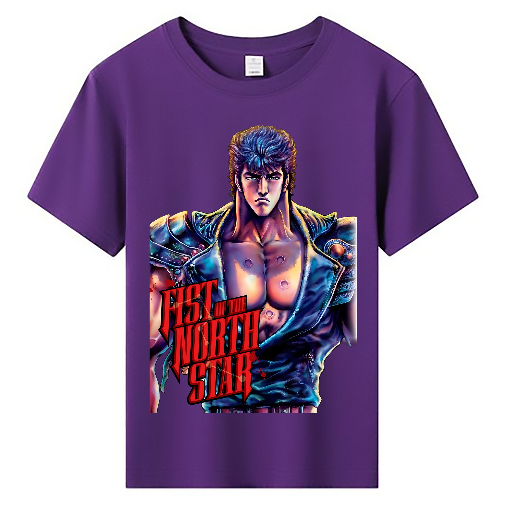 （画像用） 北斗の拳 Fist of the North Star 綿100％キッズTシャツ（フロントプリント）
