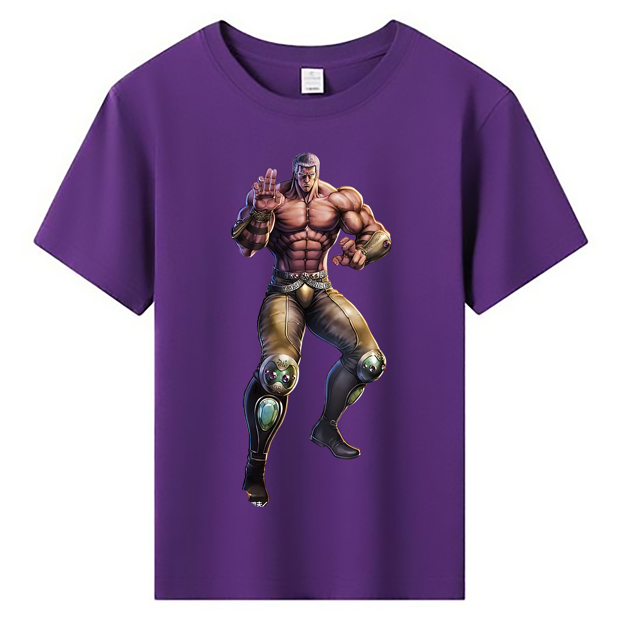 （画像用） 北斗の拳 Fist of the North Star 綿100％キッズTシャツ（フロントプリント）
