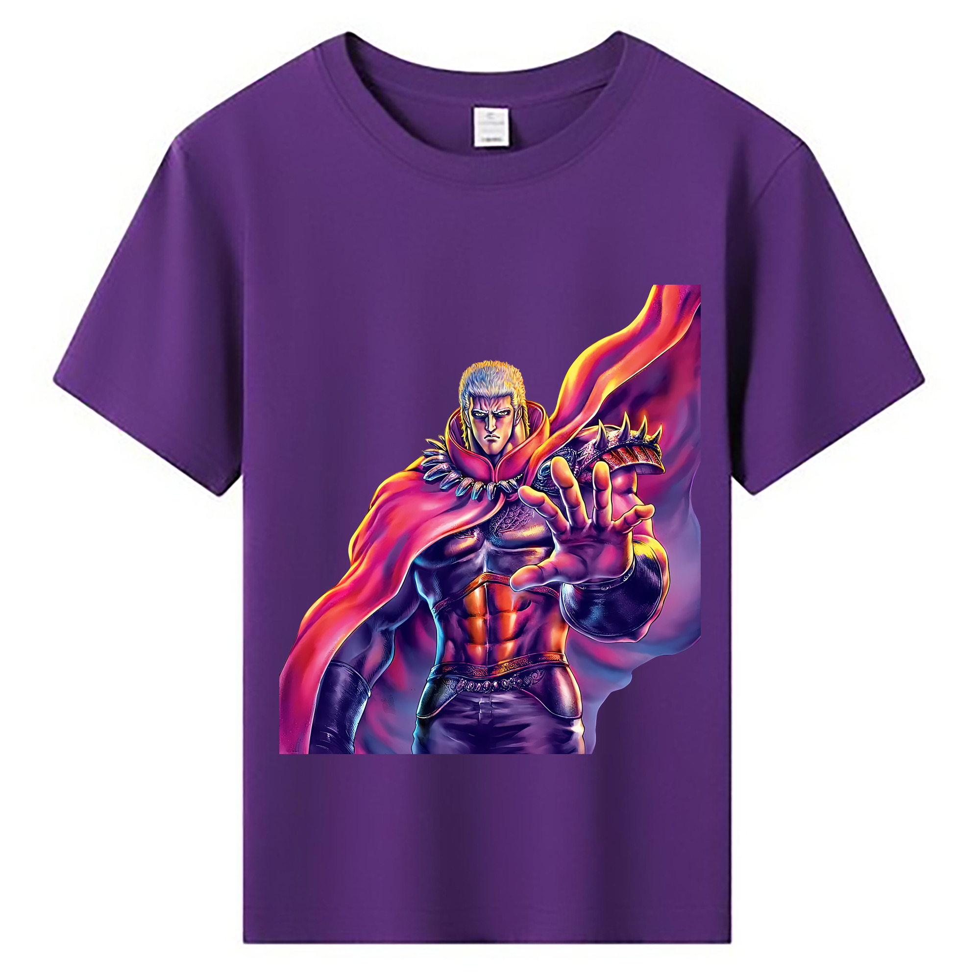 （画像用） 北斗の拳 Fist of the North Star 綿100％キッズTシャツ（フロントプリント）