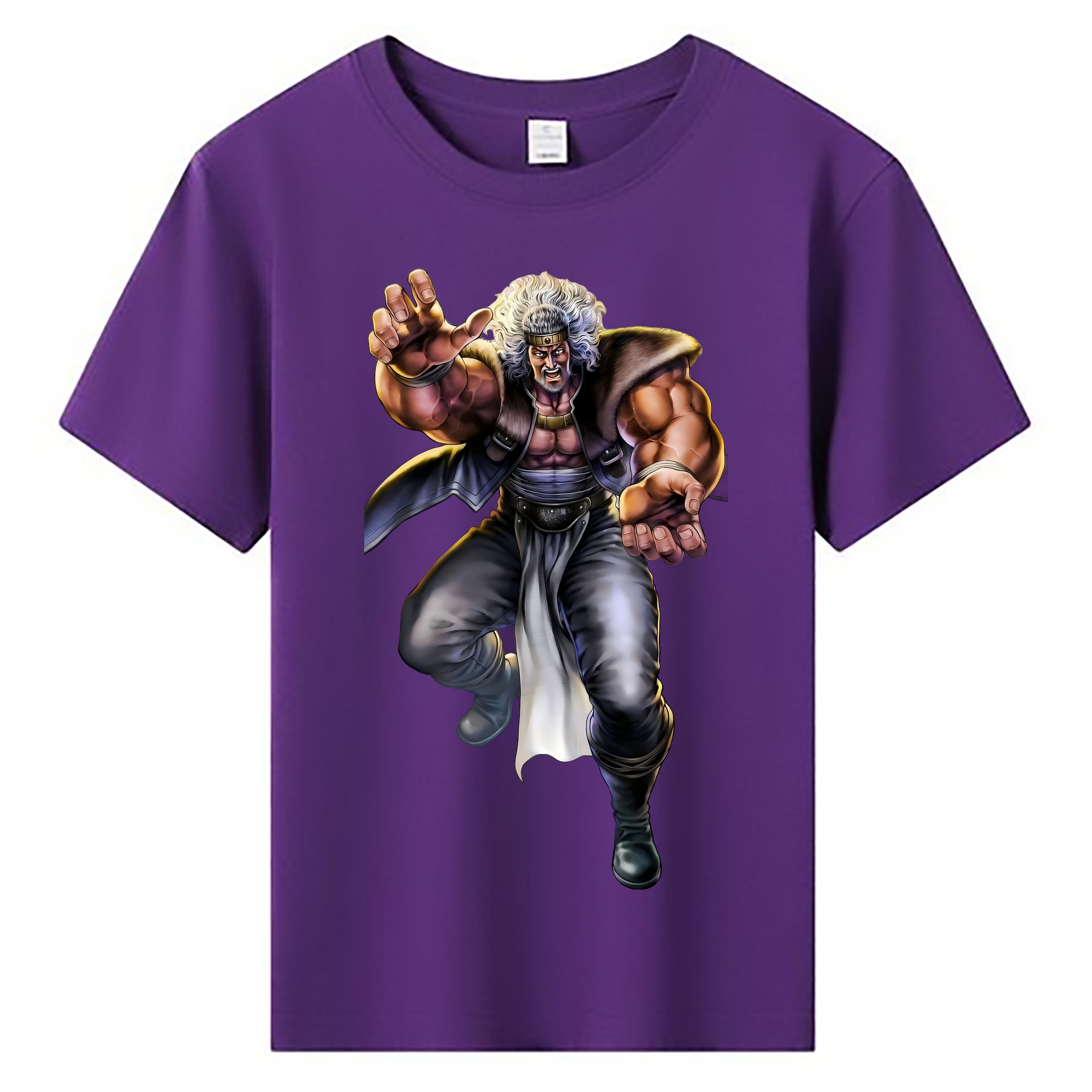 （画像用） 北斗の拳 Fist of the North Star 綿100％キッズTシャツ（フロントプリント）