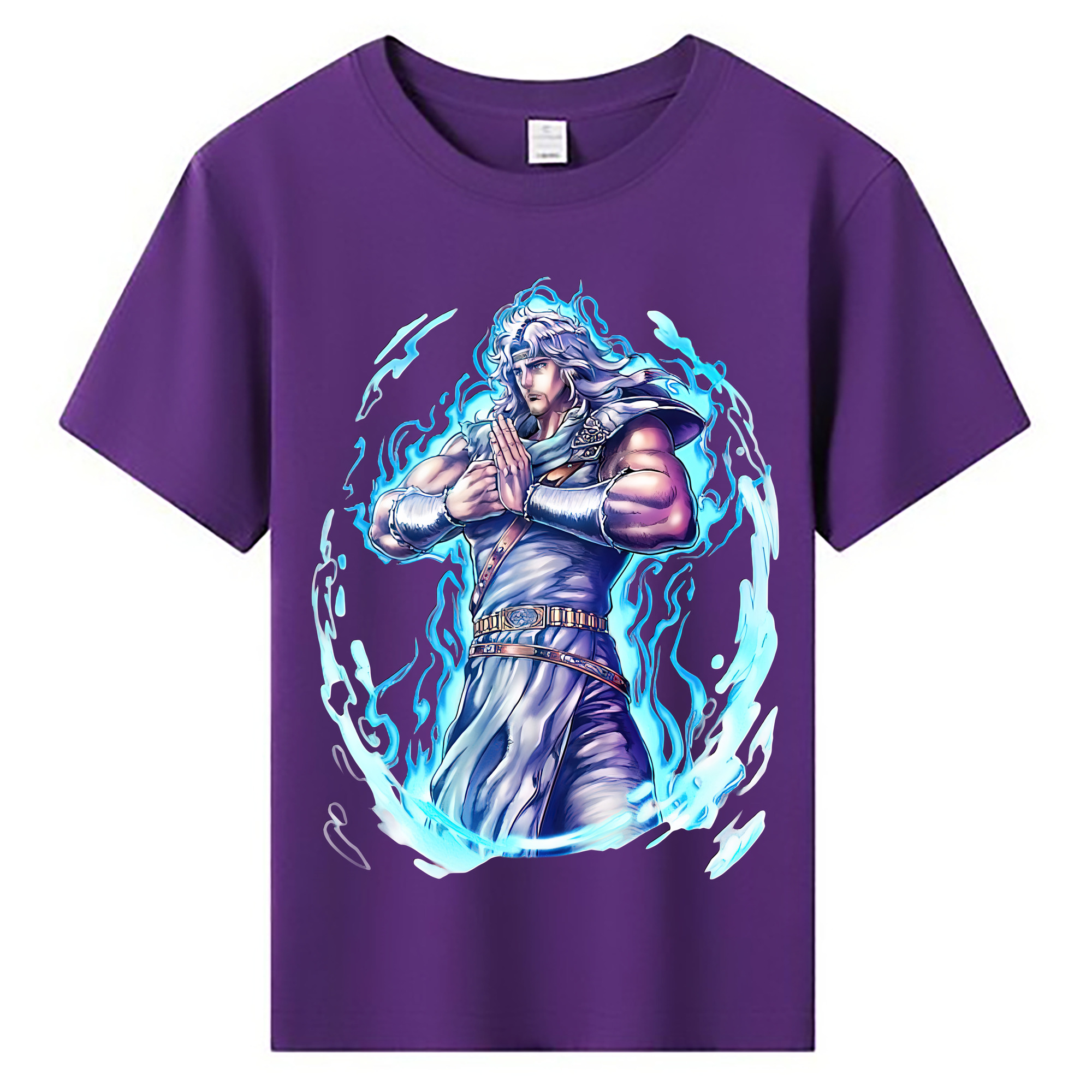 （画像用） 北斗の拳 Fist of the North Star 綿100％キッズTシャツ（フロントプリント）