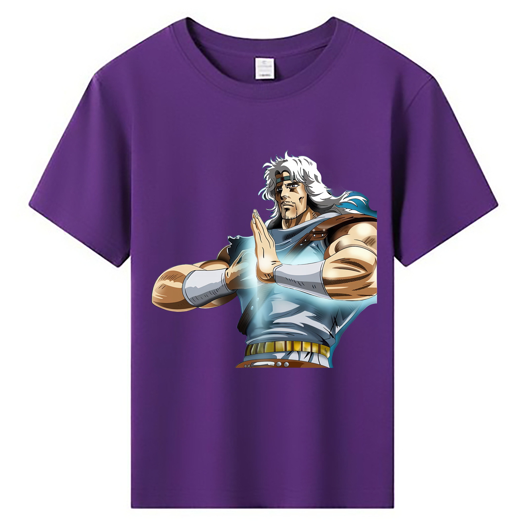 （画像用） 北斗の拳 Fist of the North Star 綿100％キッズTシャツ（フロントプリント）