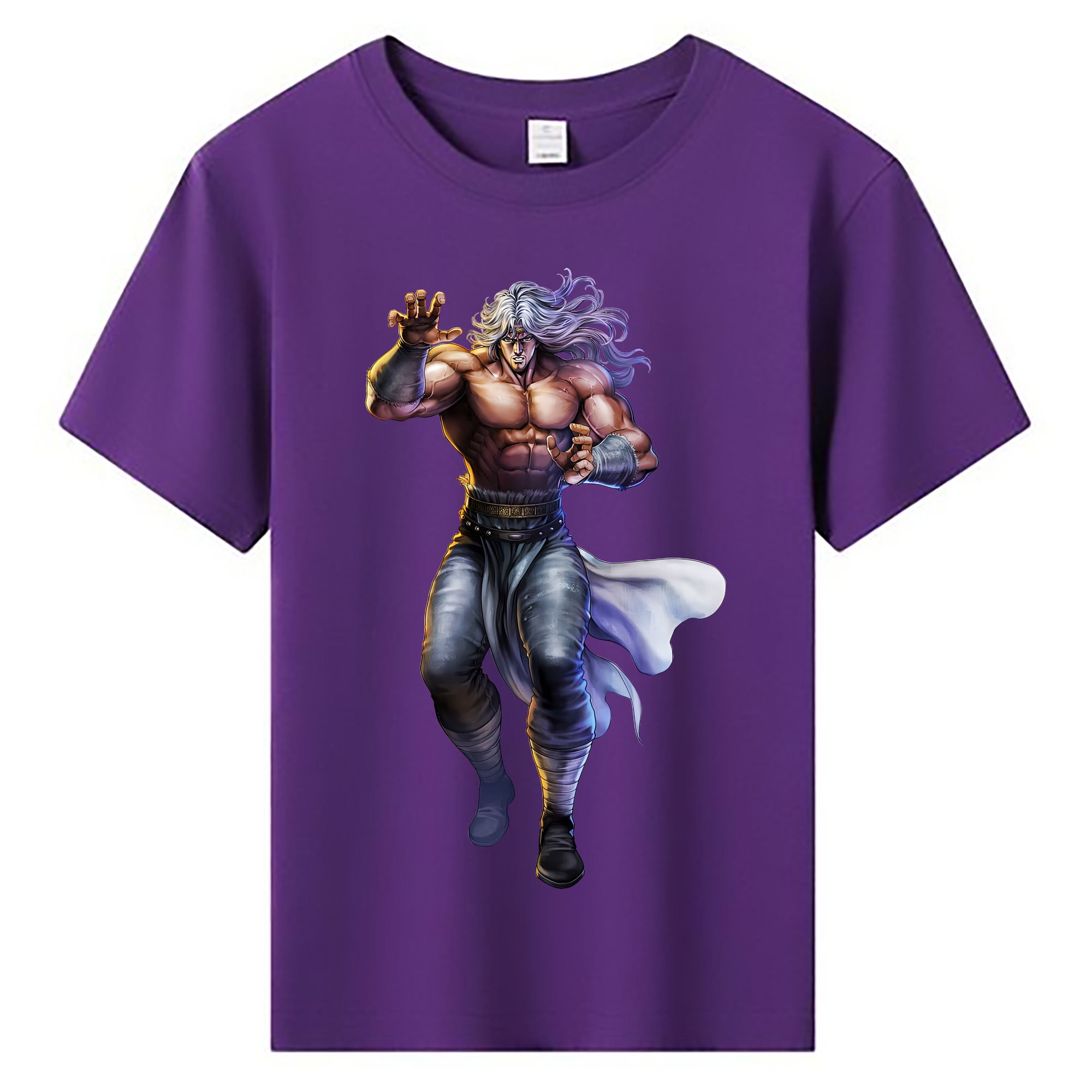 （画像用） 北斗の拳 Fist of the North Star 綿100％キッズTシャツ（フロントプリント）