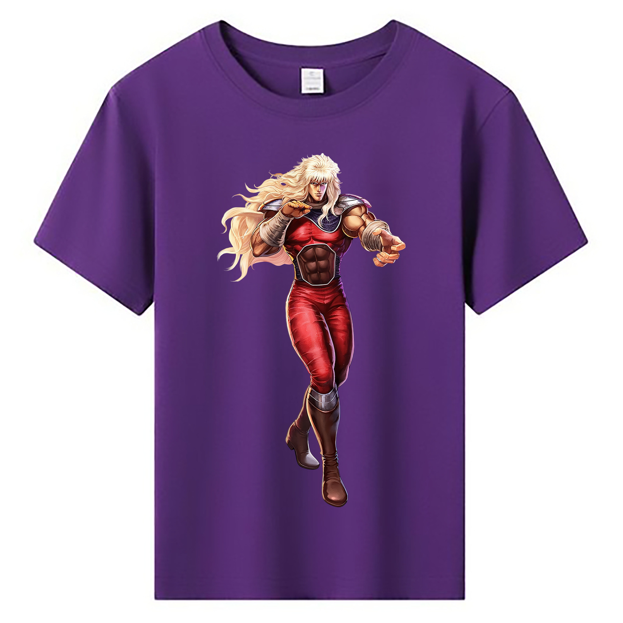 （画像用） 北斗の拳 Fist of the North Star 綿100％キッズTシャツ（フロントプリント）