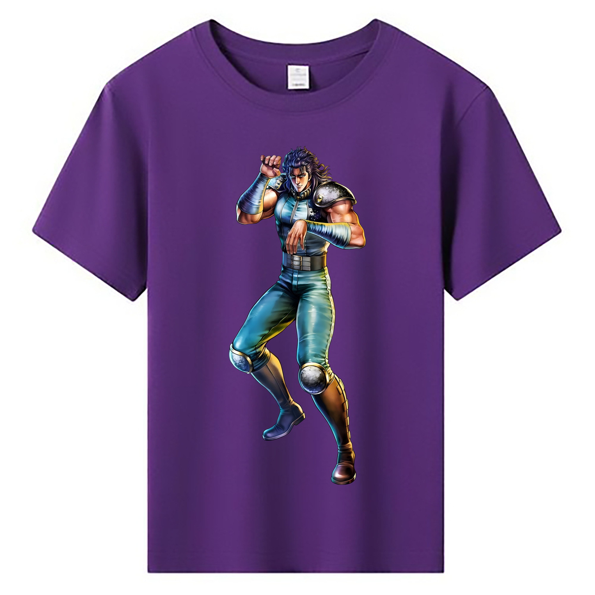 （画像用） 北斗の拳 Fist of the North Star 綿100％キッズTシャツ（フロントプリント）