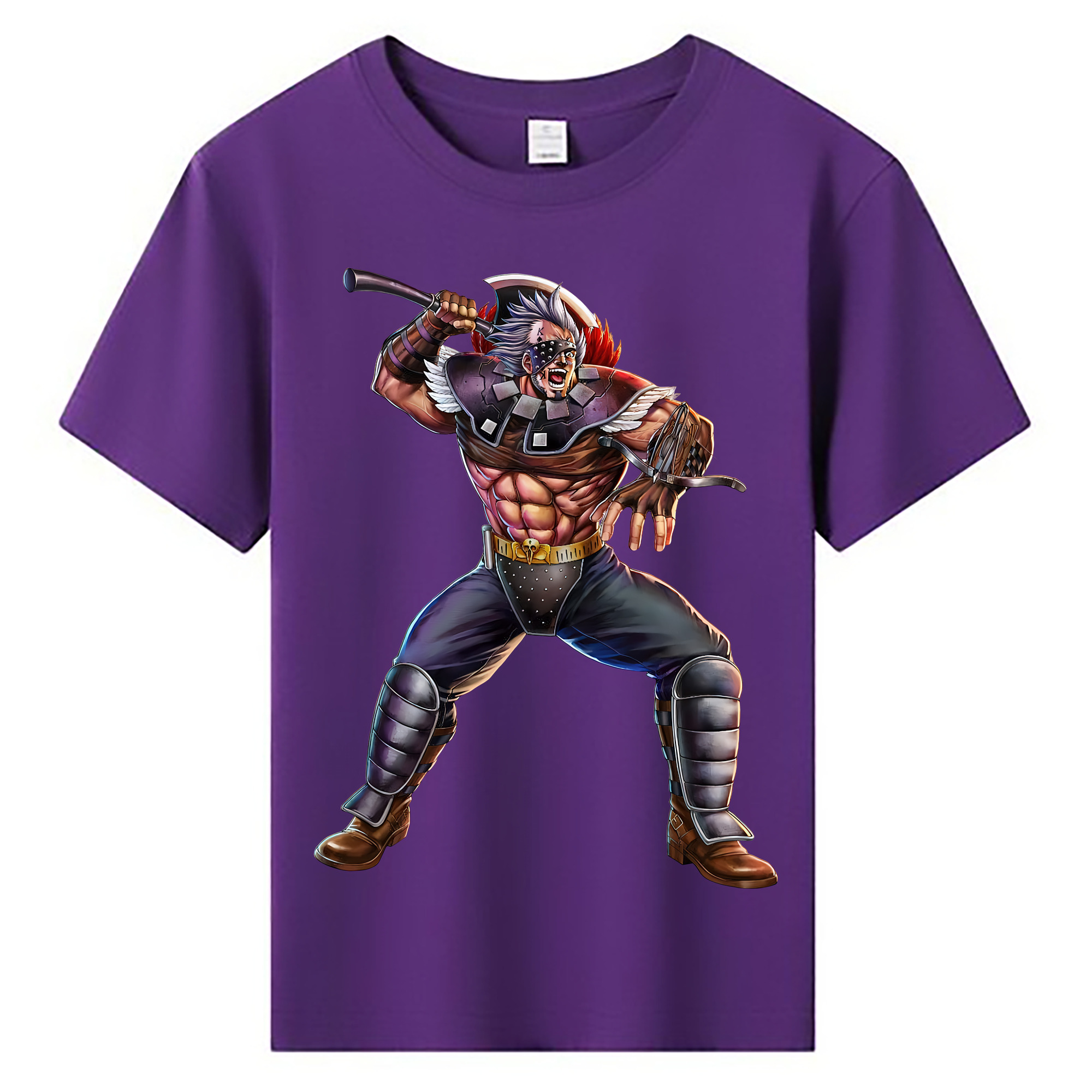 （画像用） 北斗の拳 Fist of the North Star 綿100％キッズTシャツ（フロントプリント）