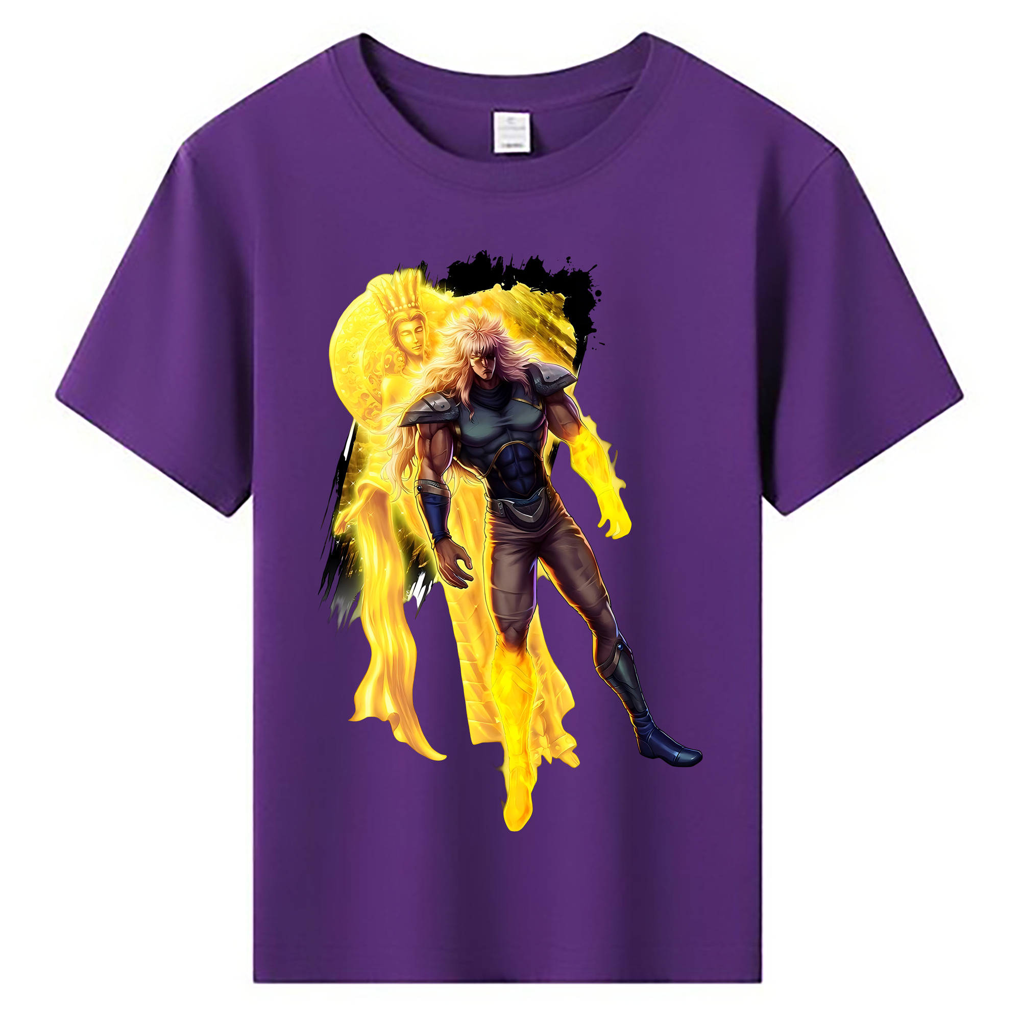 （画像用） 北斗の拳 Fist of the North Star 綿100％キッズTシャツ（フロントプリント）