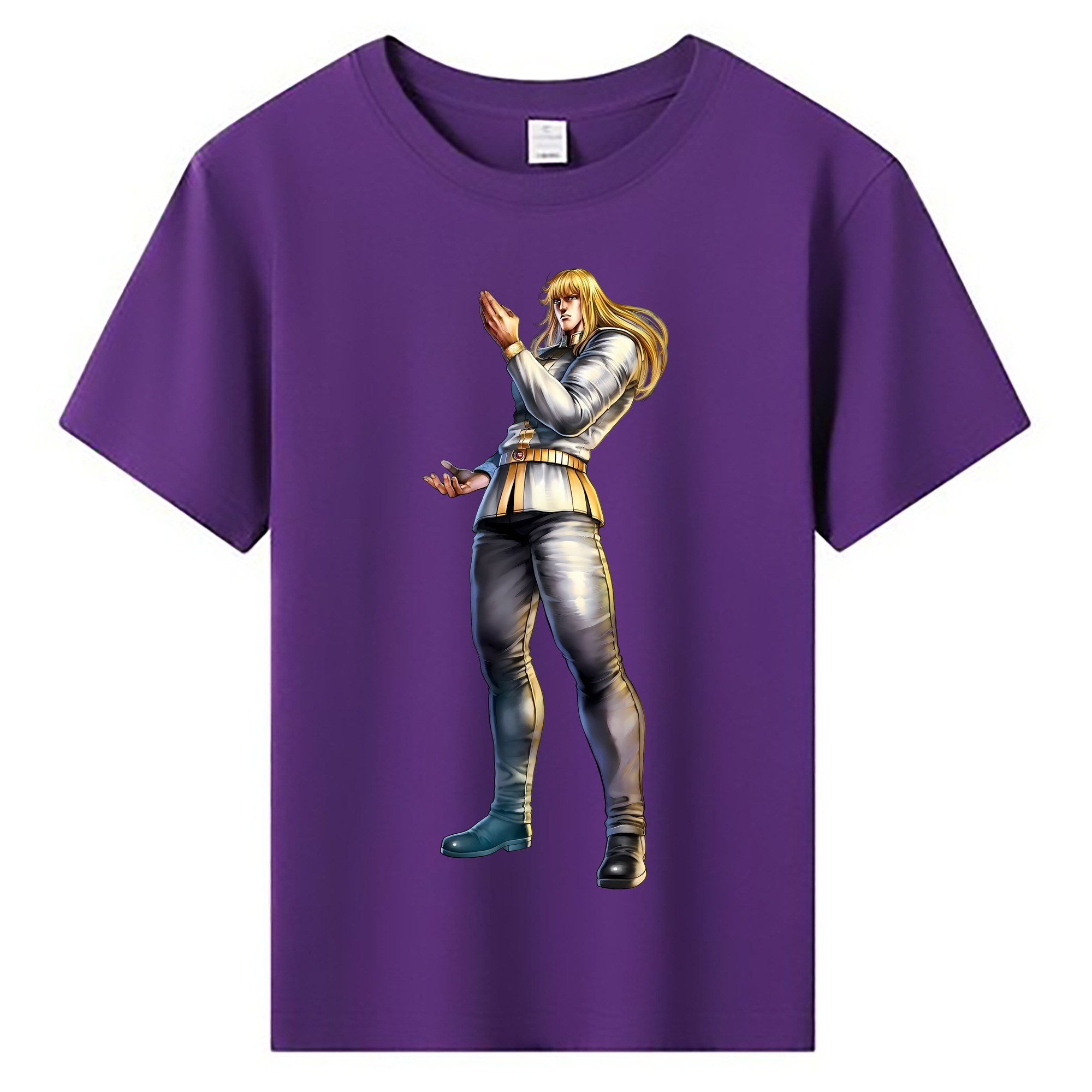 （画像用） 北斗の拳 Fist of the North Star 綿100％キッズTシャツ（フロントプリント）