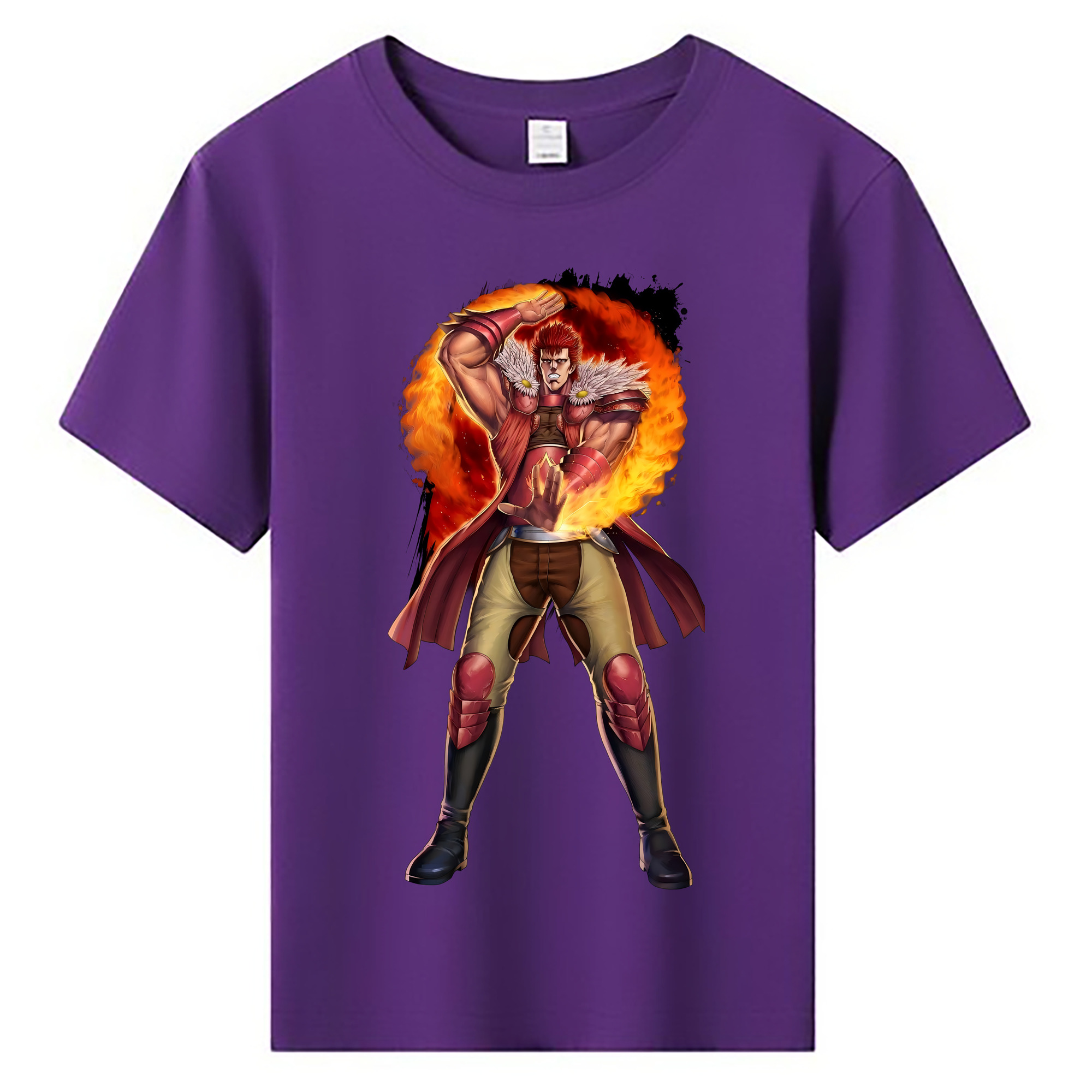 （画像用） 北斗の拳 Fist of the North Star 綿100％キッズTシャツ（フロントプリント）