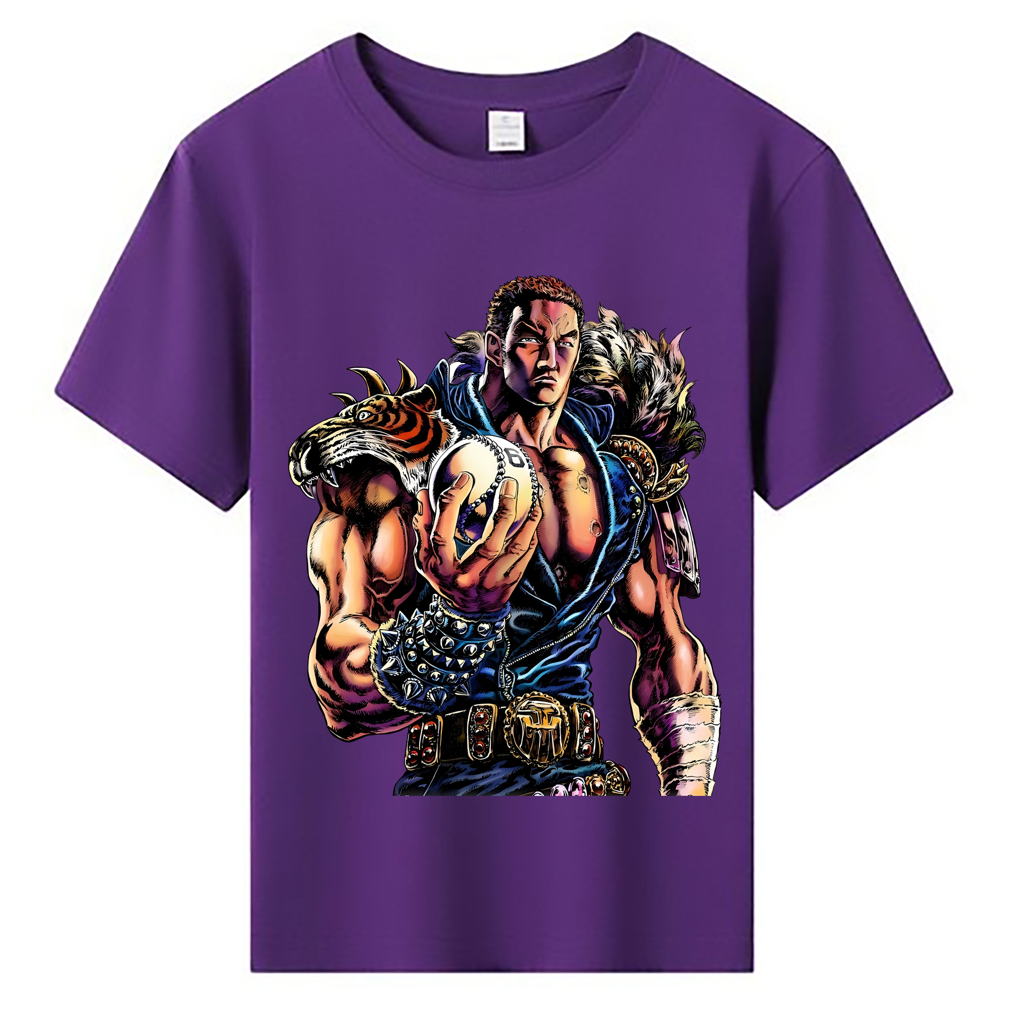 （画像用） 北斗の拳 Fist of the North Star 綿100％キッズTシャツ（フロントプリント）