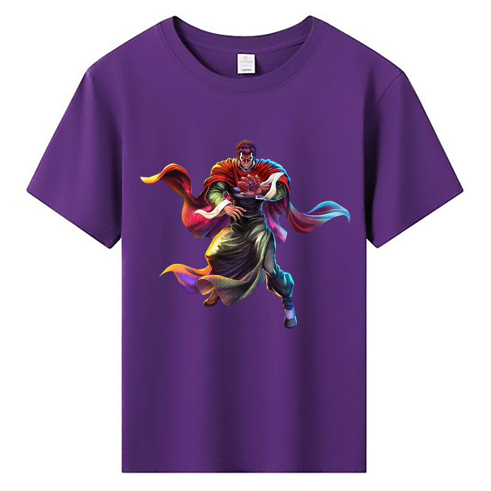 （画像用） 北斗の拳 Fist of the North Star 綿100％キッズTシャツ（フロントプリント）