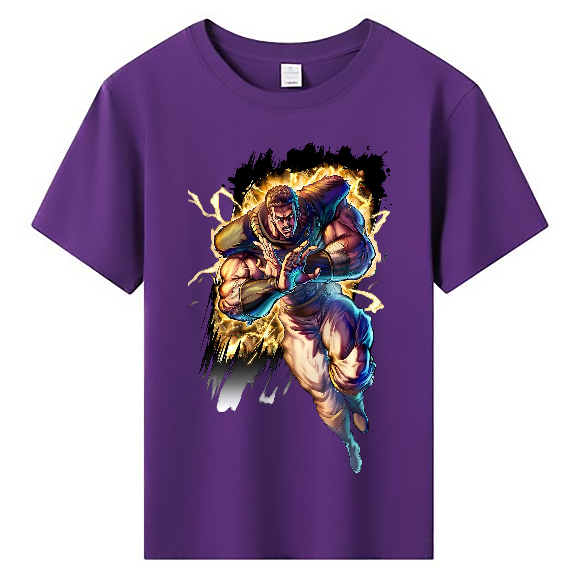 北斗の拳 Fist of the North Star 綿100％キッズTシャツ（フロントプリント）