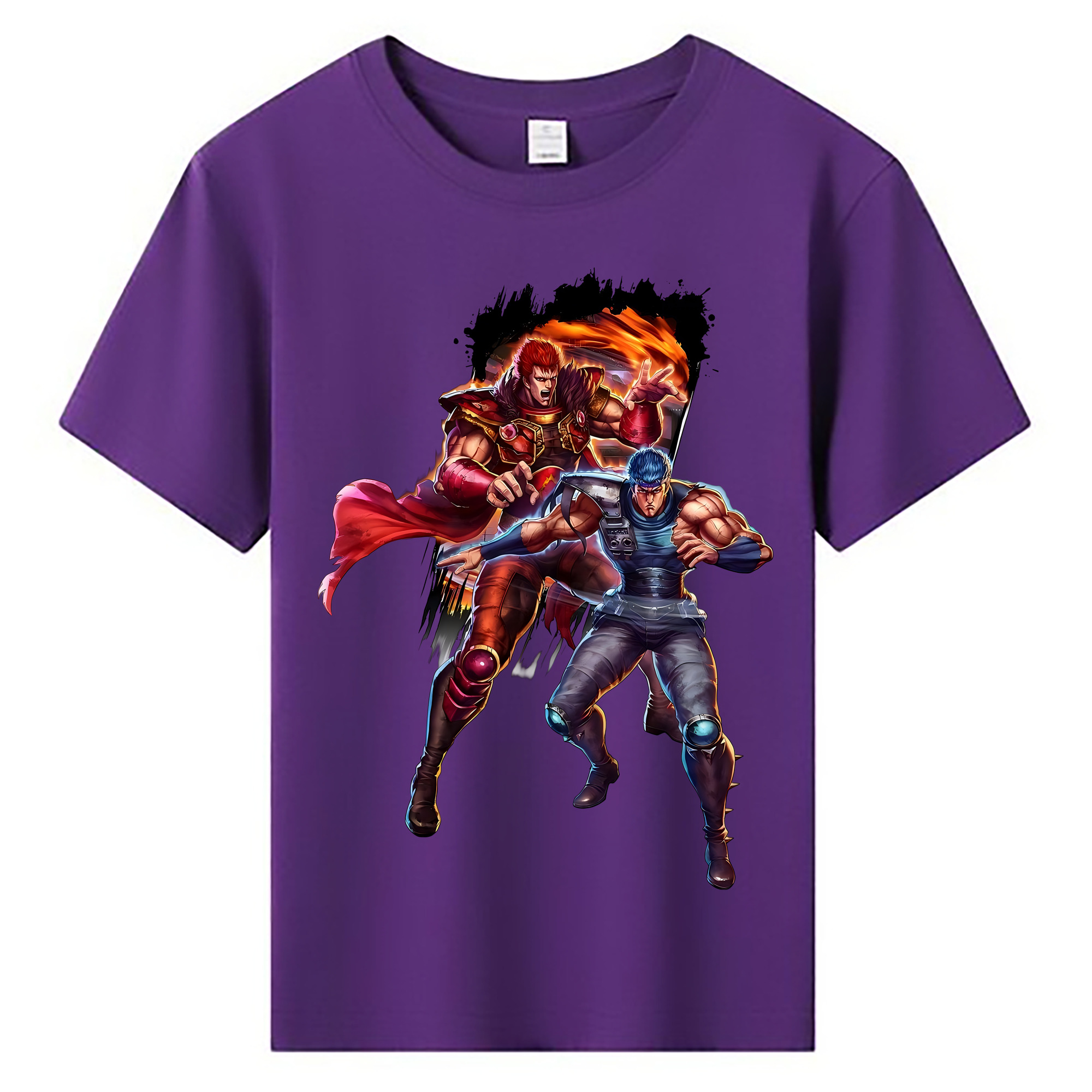 （画像用） 北斗の拳 Fist of the North Star 綿100％キッズTシャツ（フロントプリント）
