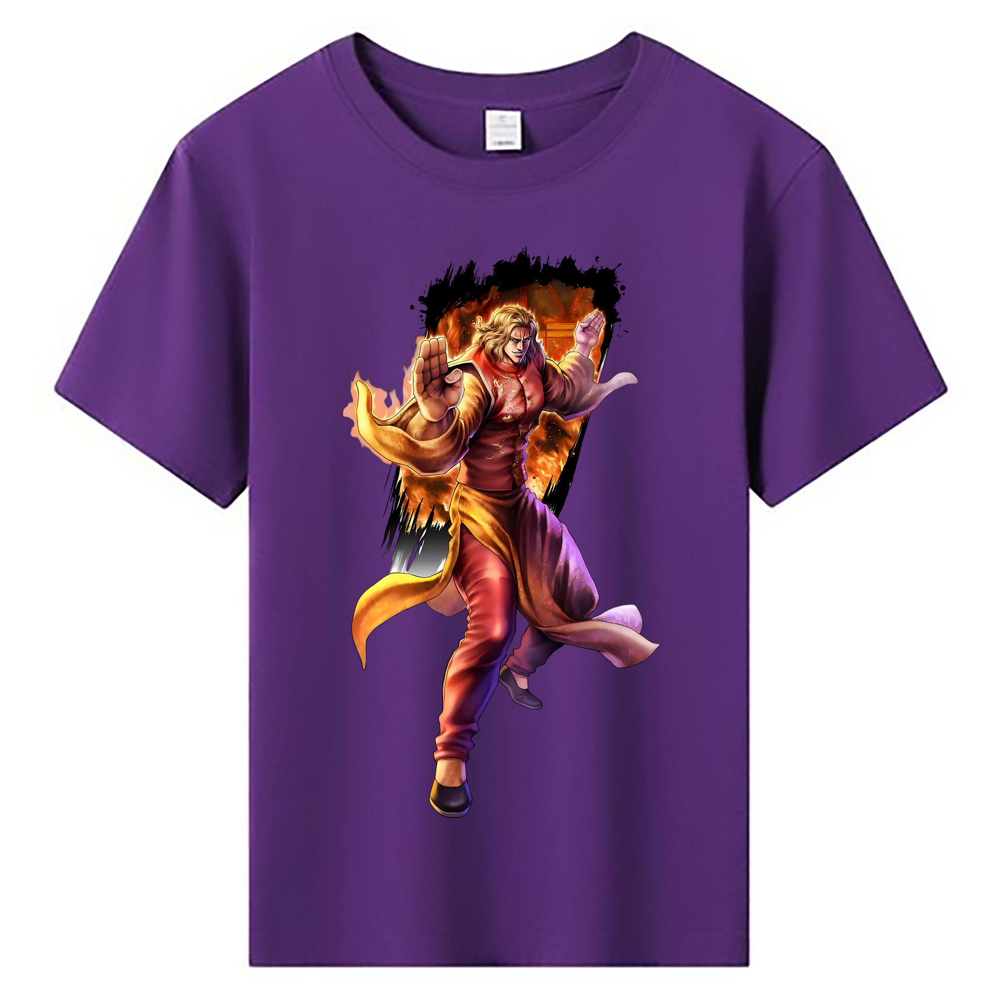 （画像用） 北斗の拳 Fist of the North Star 綿100％キッズTシャツ（フロントプリント）