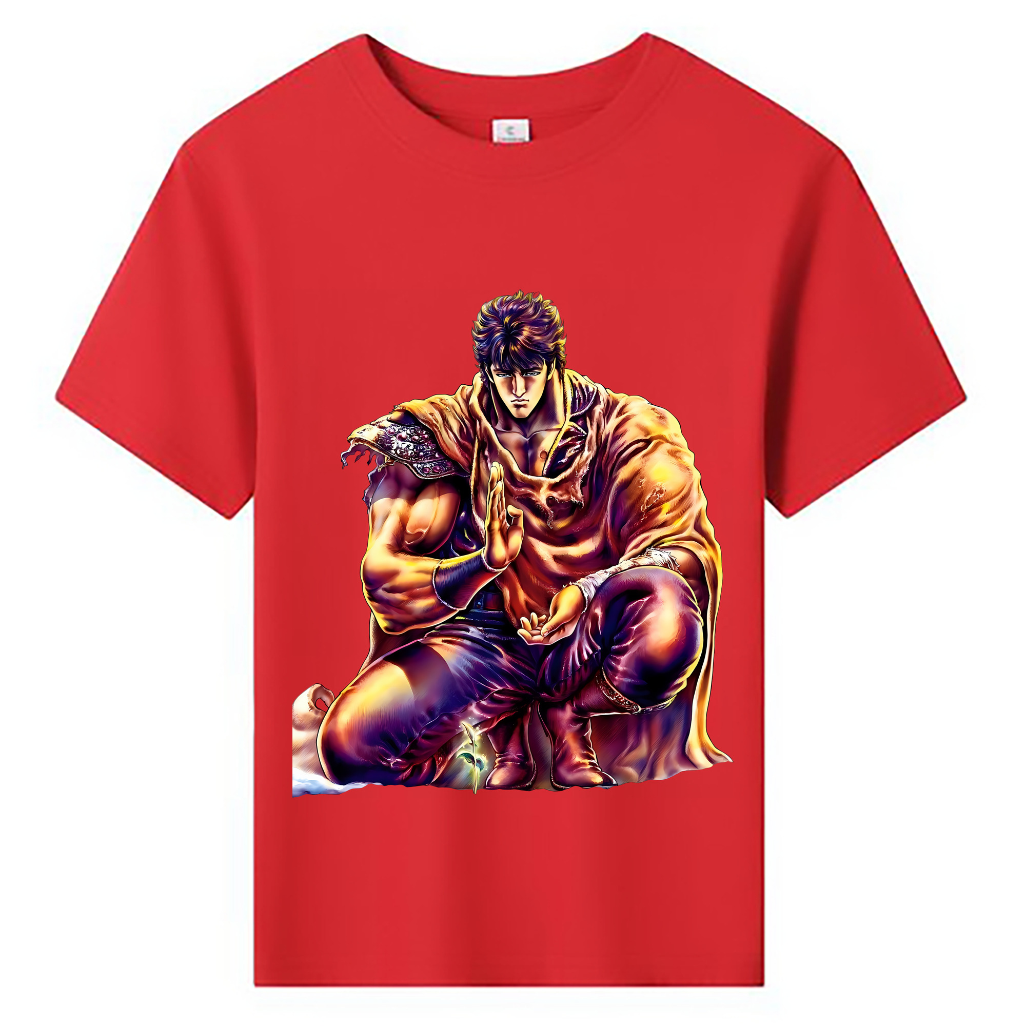 （画像用） 北斗の拳 Fist of the North Star 綿100％キッズTシャツ（フロントプリント）