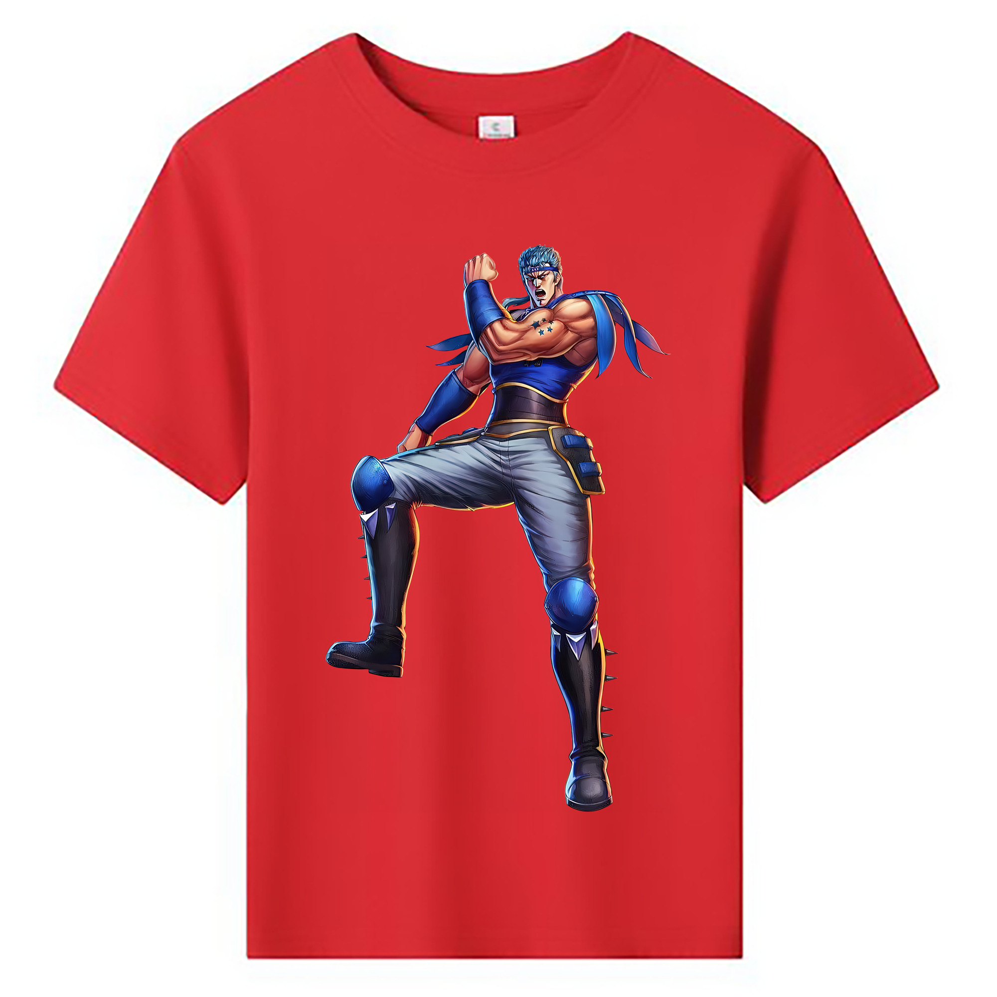 （画像用） 北斗の拳 Fist of the North Star 綿100％キッズTシャツ（フロントプリント）