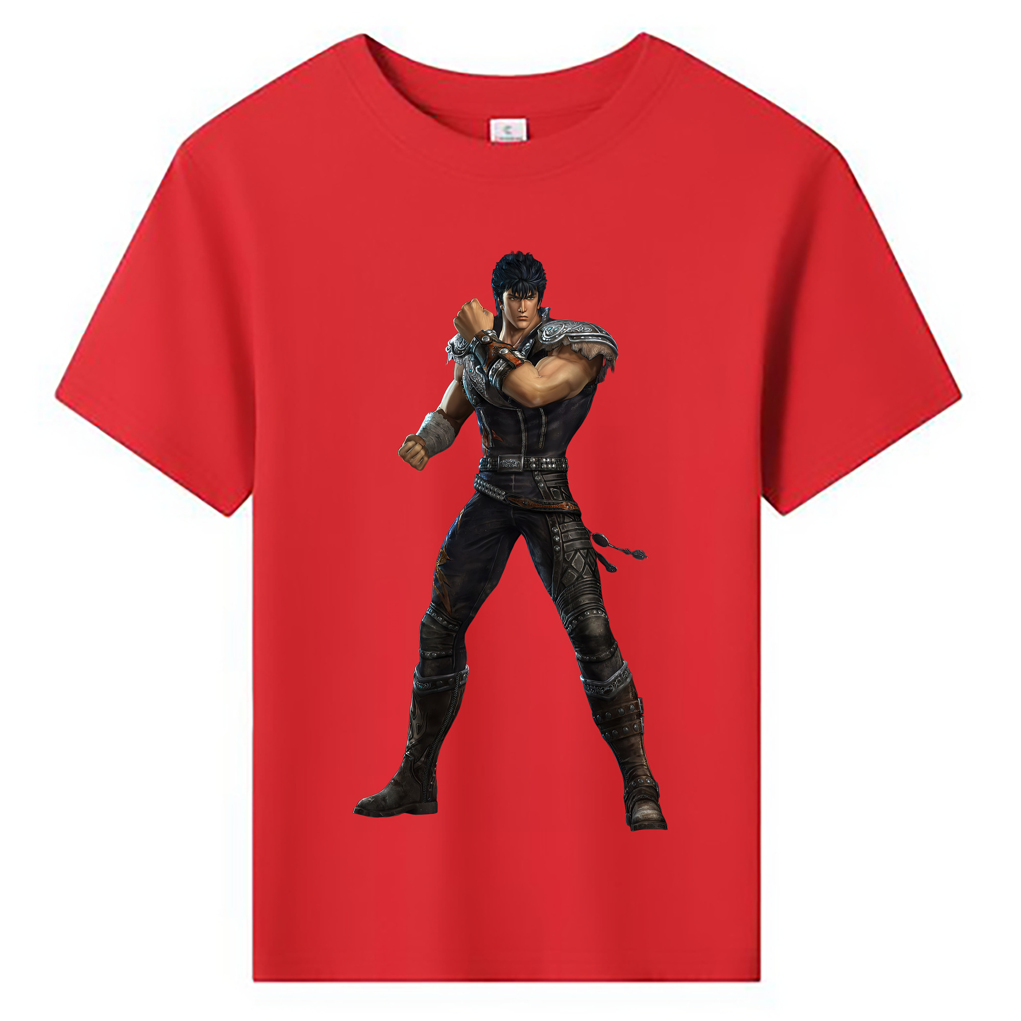 （画像用） 北斗の拳 Fist of the North Star 綿100％キッズTシャツ（フロントプリント）