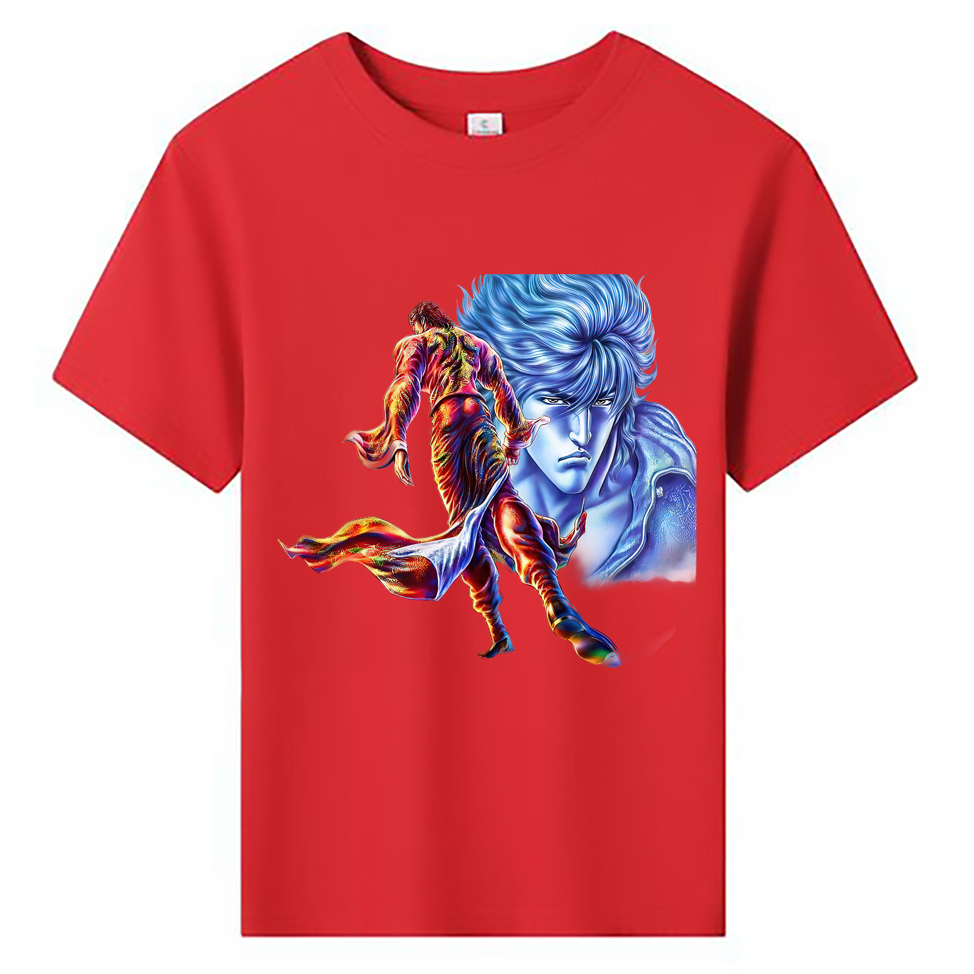 （画像用） 北斗の拳 Fist of the North Star 綿100％キッズTシャツ（フロントプリント）