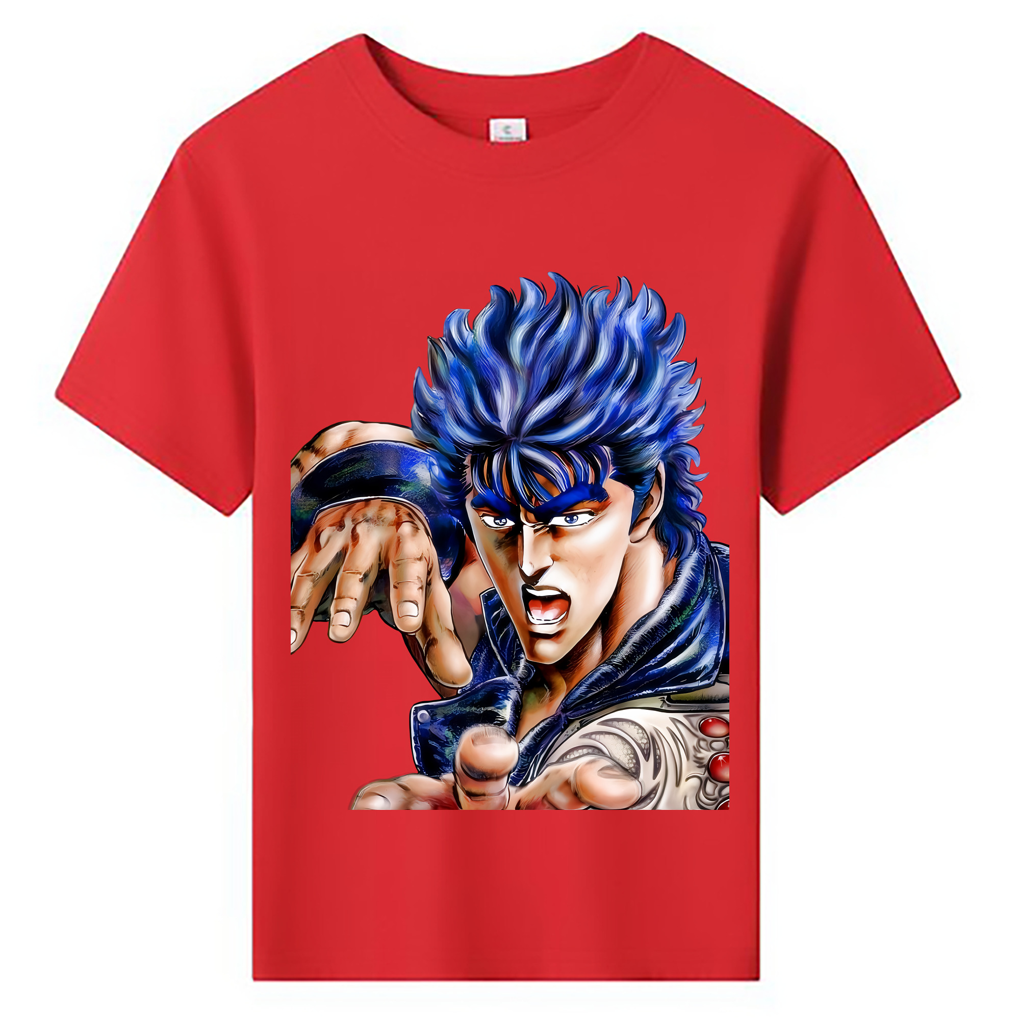 （画像用） 北斗の拳 Fist of the North Star 綿100％キッズTシャツ（フロントプリント）